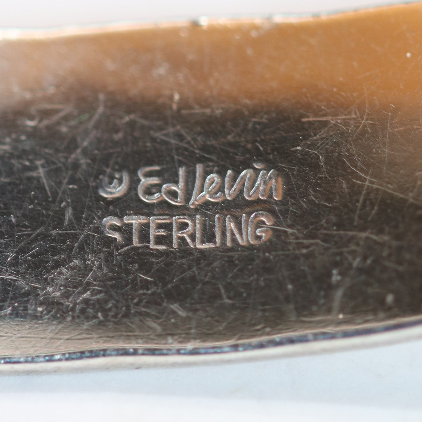 Vintage Ed Levin Silver Jewelry | Heavy Grand Signature Bracelet