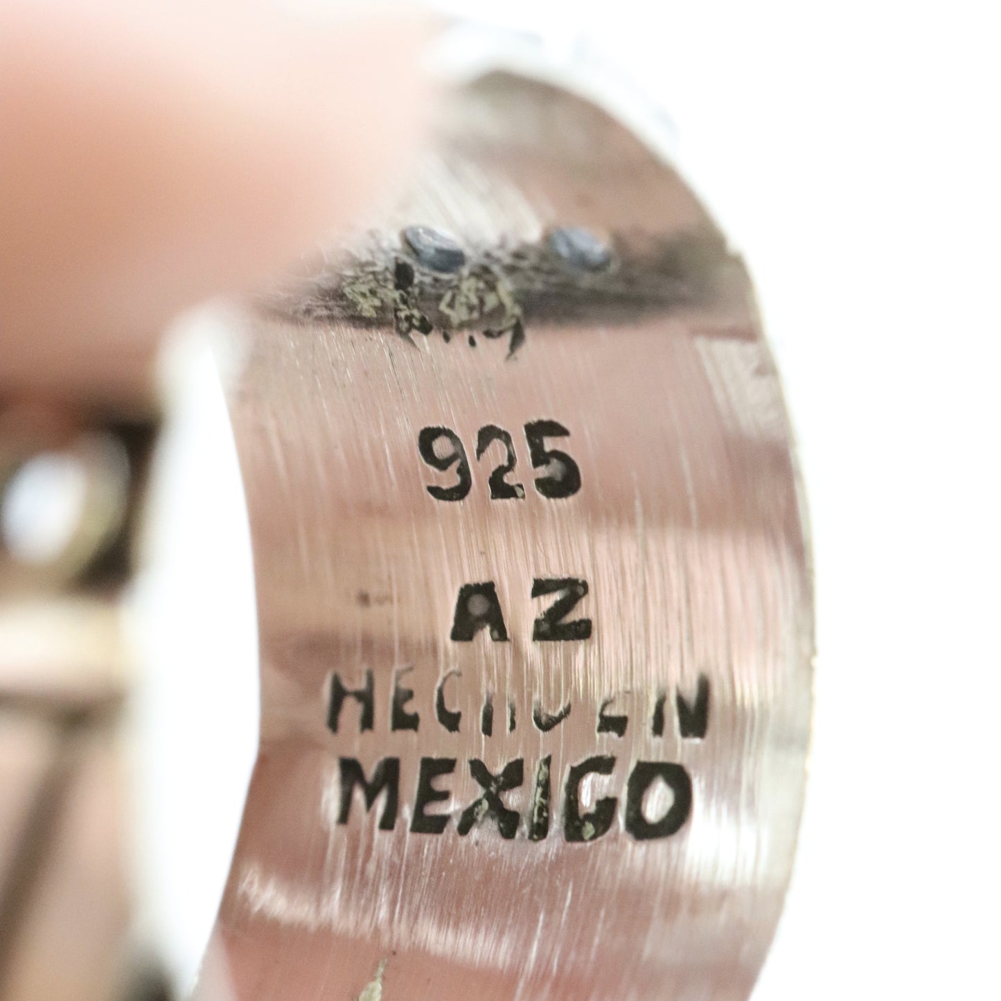 Vintage Taxco Silver Mexican Jewelry | Patterned Handcrafted Band Ring