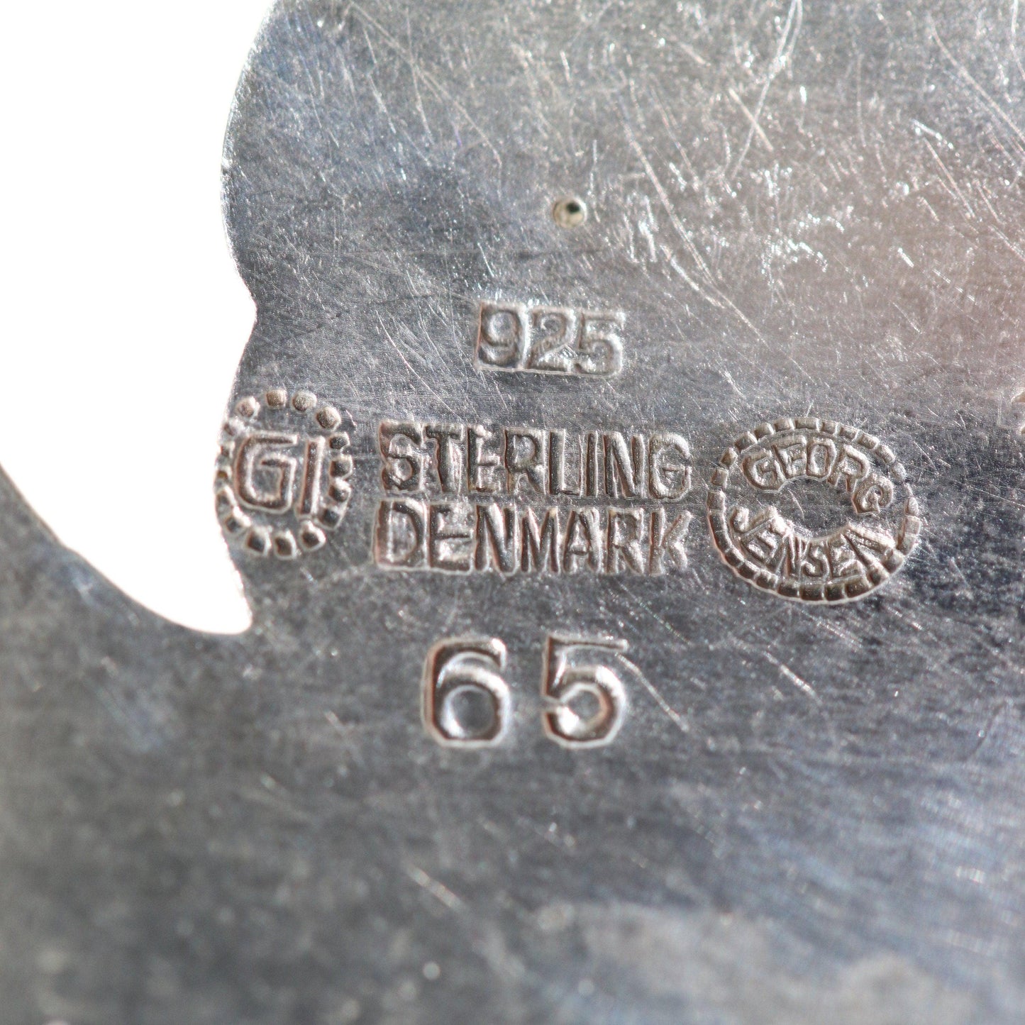 Georg Jensen Jewelry | Foliate Ginger Blossom Art Nouveau Silver Vintage Brooch 65 - Carmel FSJ