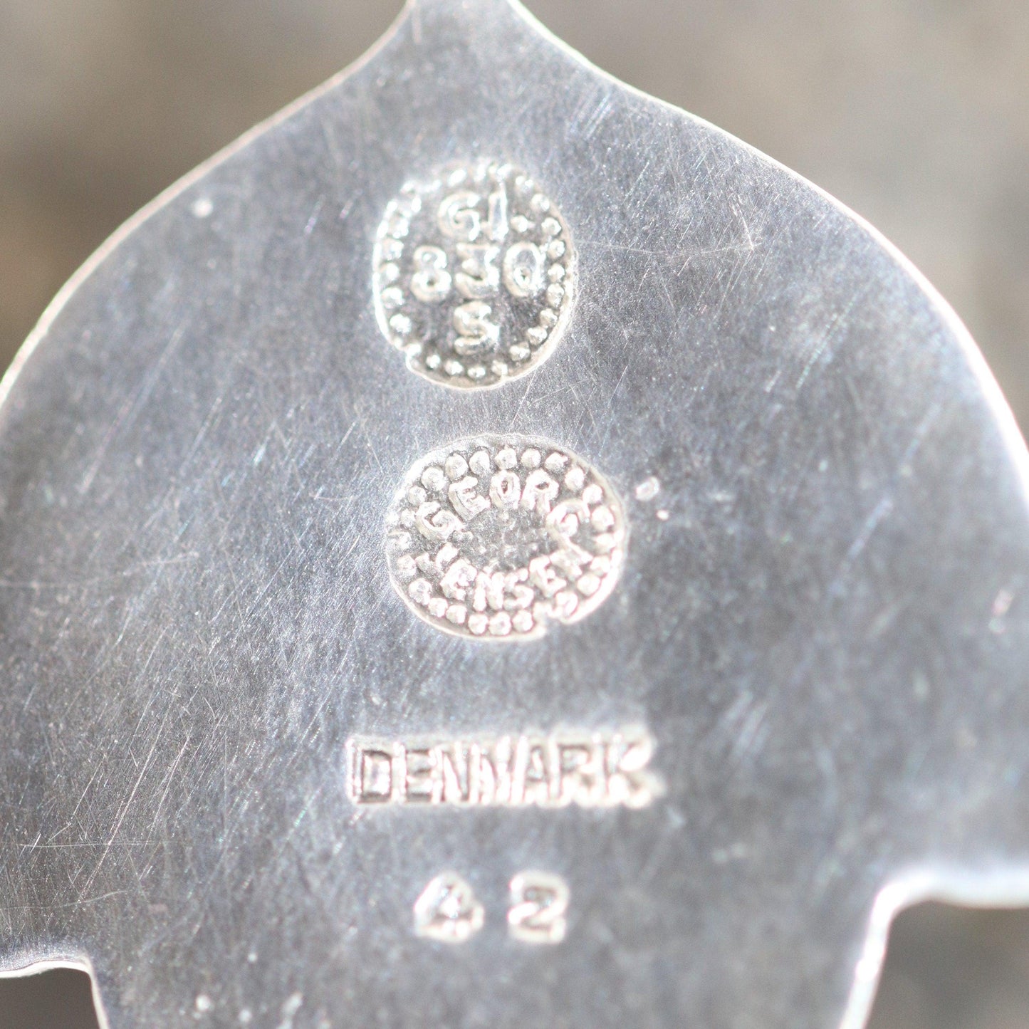 Georg Jensen Jewelry | Labradorite Art Nouveau Silver Vintage Necklace Pendant 42 - Carmel FSJ