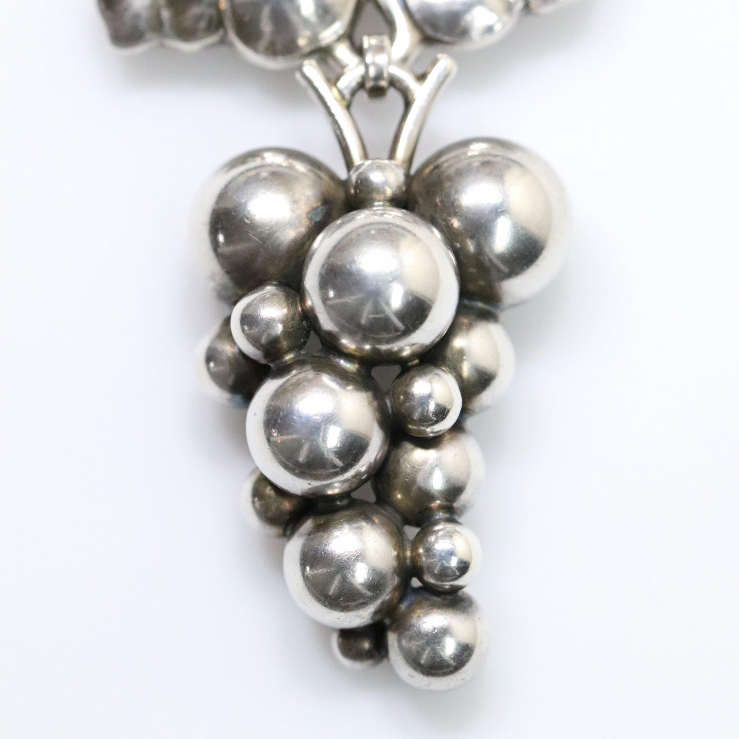 Georg Jensen Jewelry | Large Grape Art Nouveau Silver Vintage Brooch 217 - Carmel Fine Silver Jewelry