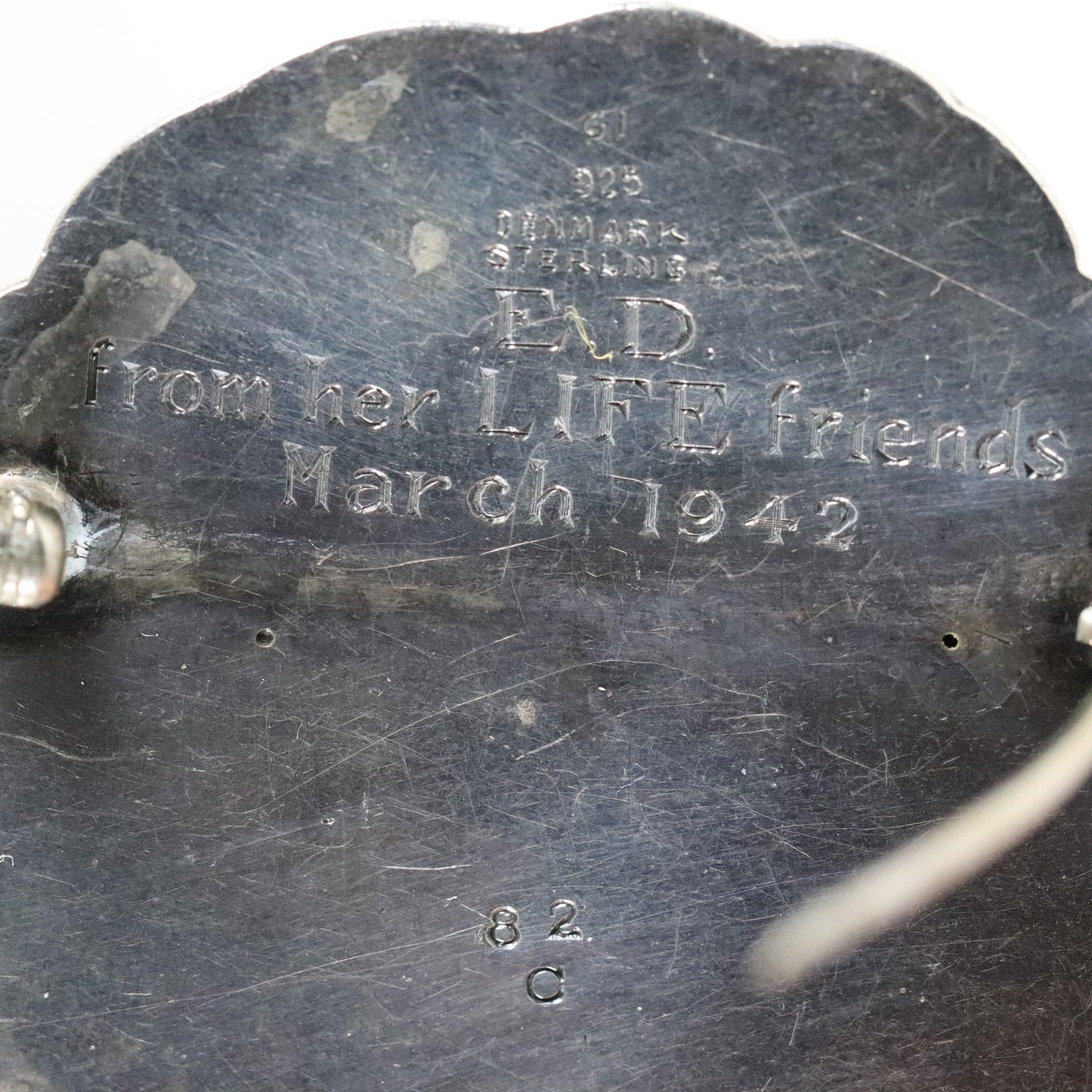 Georg Jensen Jewelry | Large Grape Art Nouveau Silver Vintage Brooch 82C - Carmel FSJ