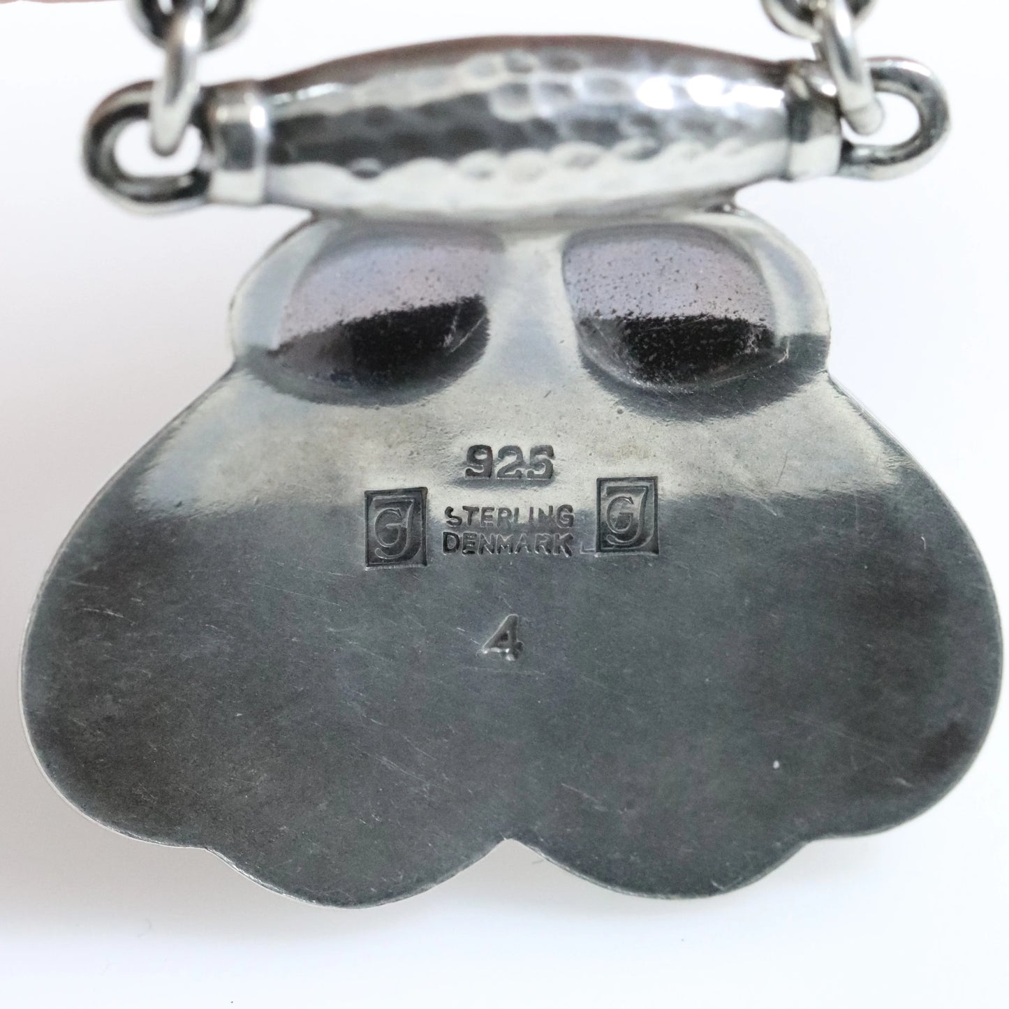 Georg Jensen Jewelry | Malachite Torpedo Art Nouveau Silver Vintage Necklace 4 - Carmel Fine Silver Jewelry