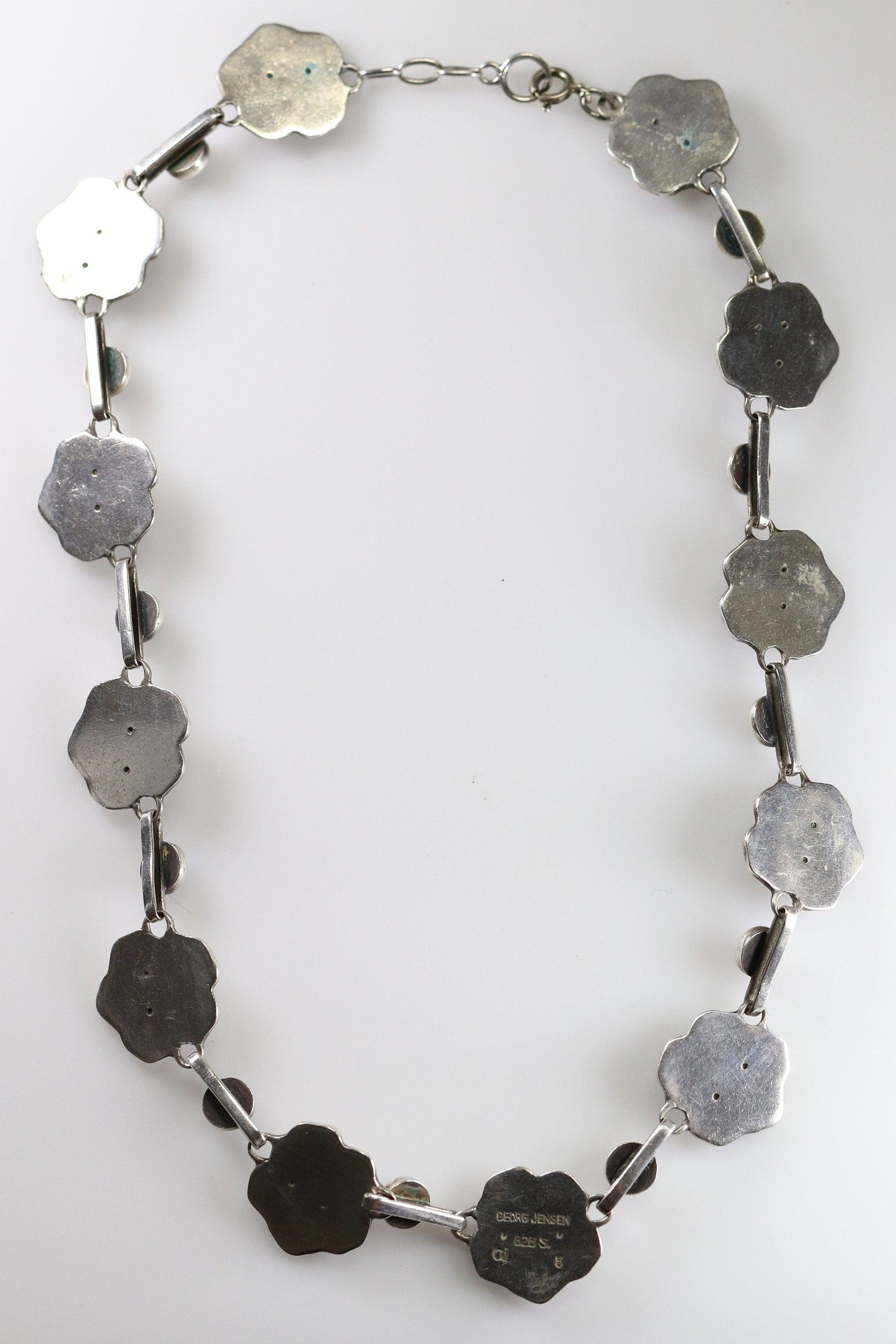 Georg Jensen Jewelry | Moonstone Art Nouveau Silver Vintage Necklace 5 - Carmel Fine Silver Jewelry
