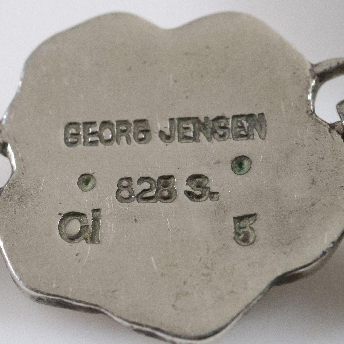 Georg Jensen Jewelry | Moonstone Art Nouveau Silver Vintage Necklace 5 - Carmel FSJ