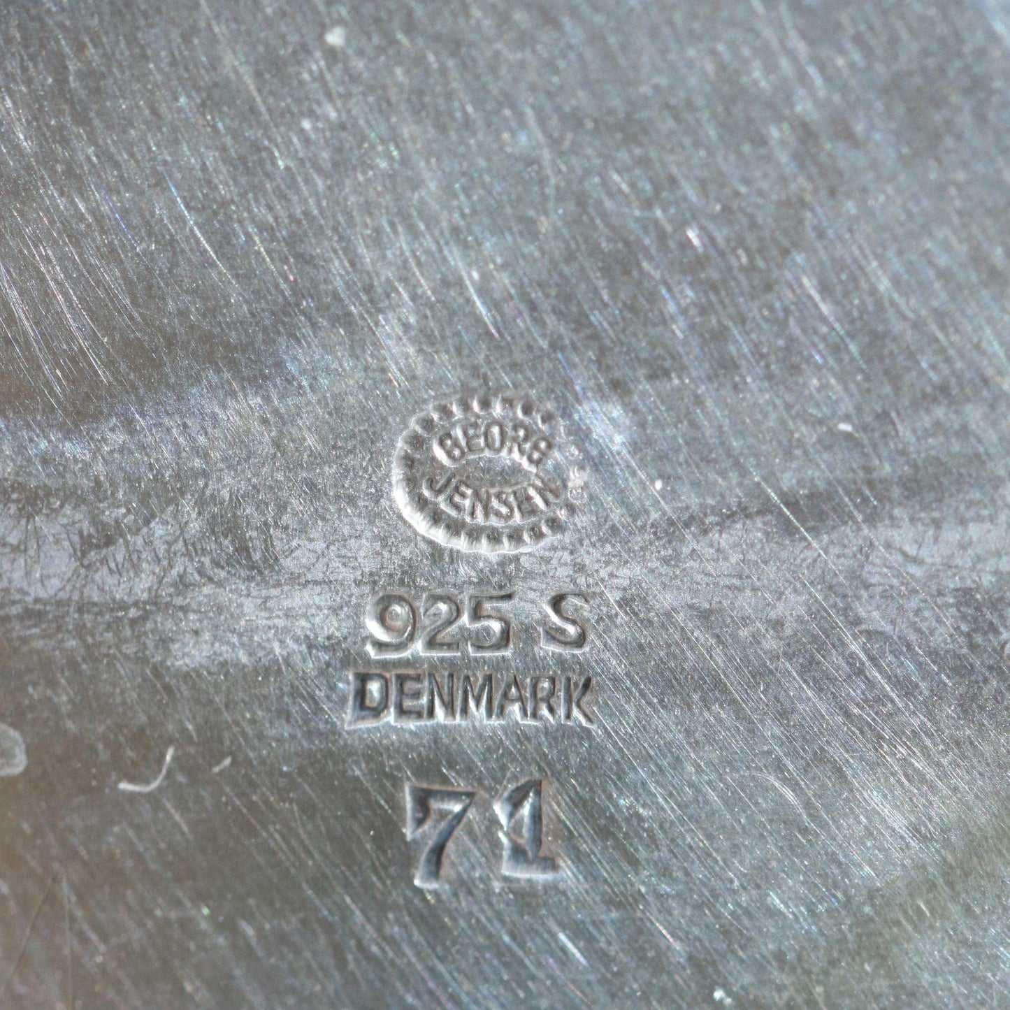 Georg Jensen Jewelry | Sapphire Floral Art Nouveau Silver Vintage Brooch 71 - Carmel FSJ