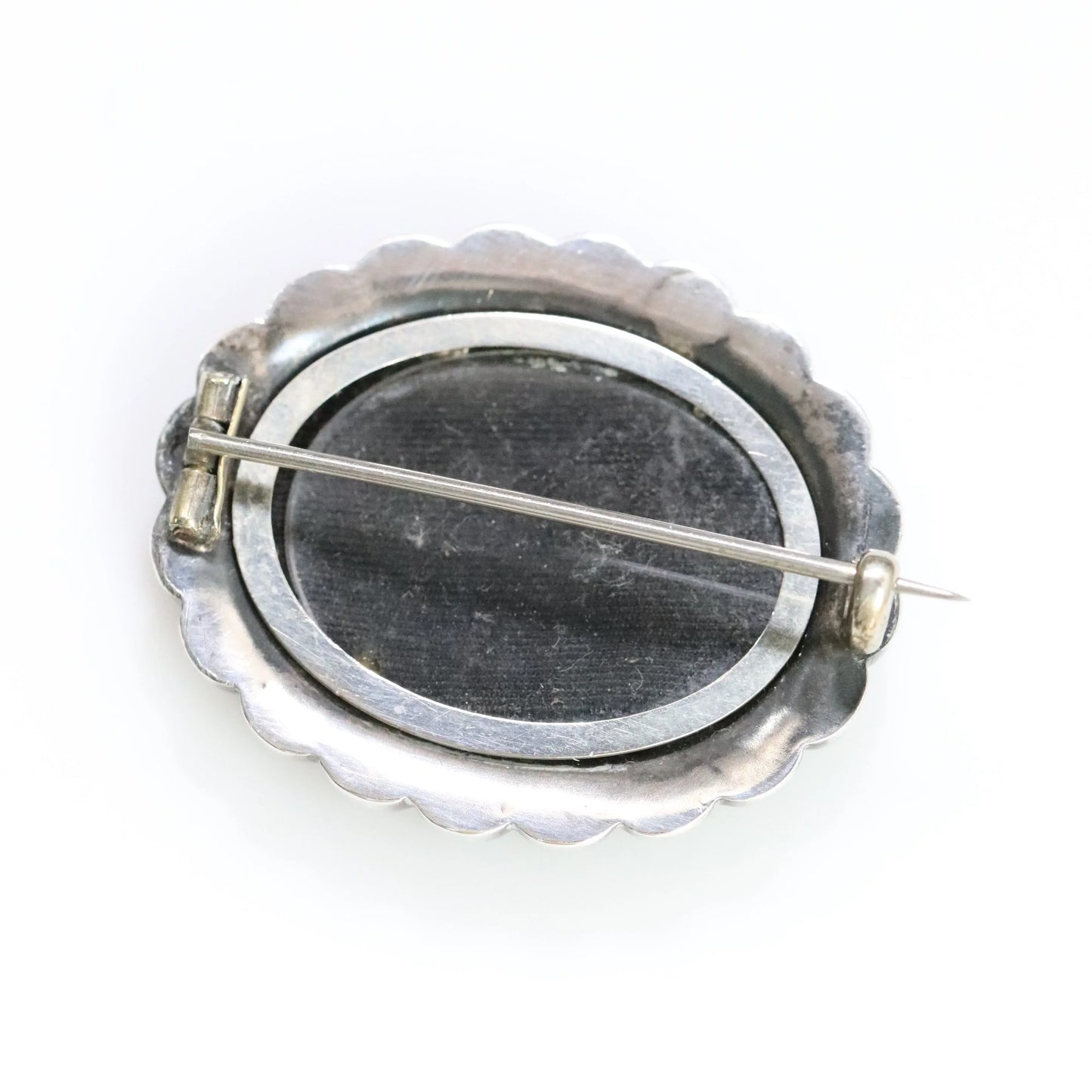 SOLD OUT: Antique English Silver Jewelry | Victorian Locket Brooch - Carmel Fine Silver Jewelry