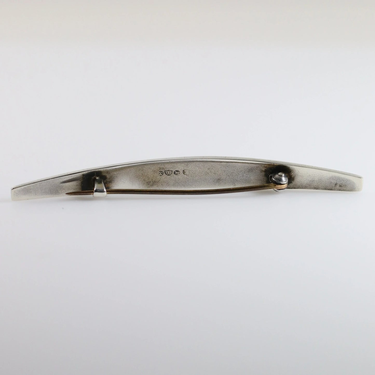 SOLD OUT: Antique English Sterling Silver Jewelry | Floral Guilloche Enamel Brooch - Carmel Fine Silver Jewelry