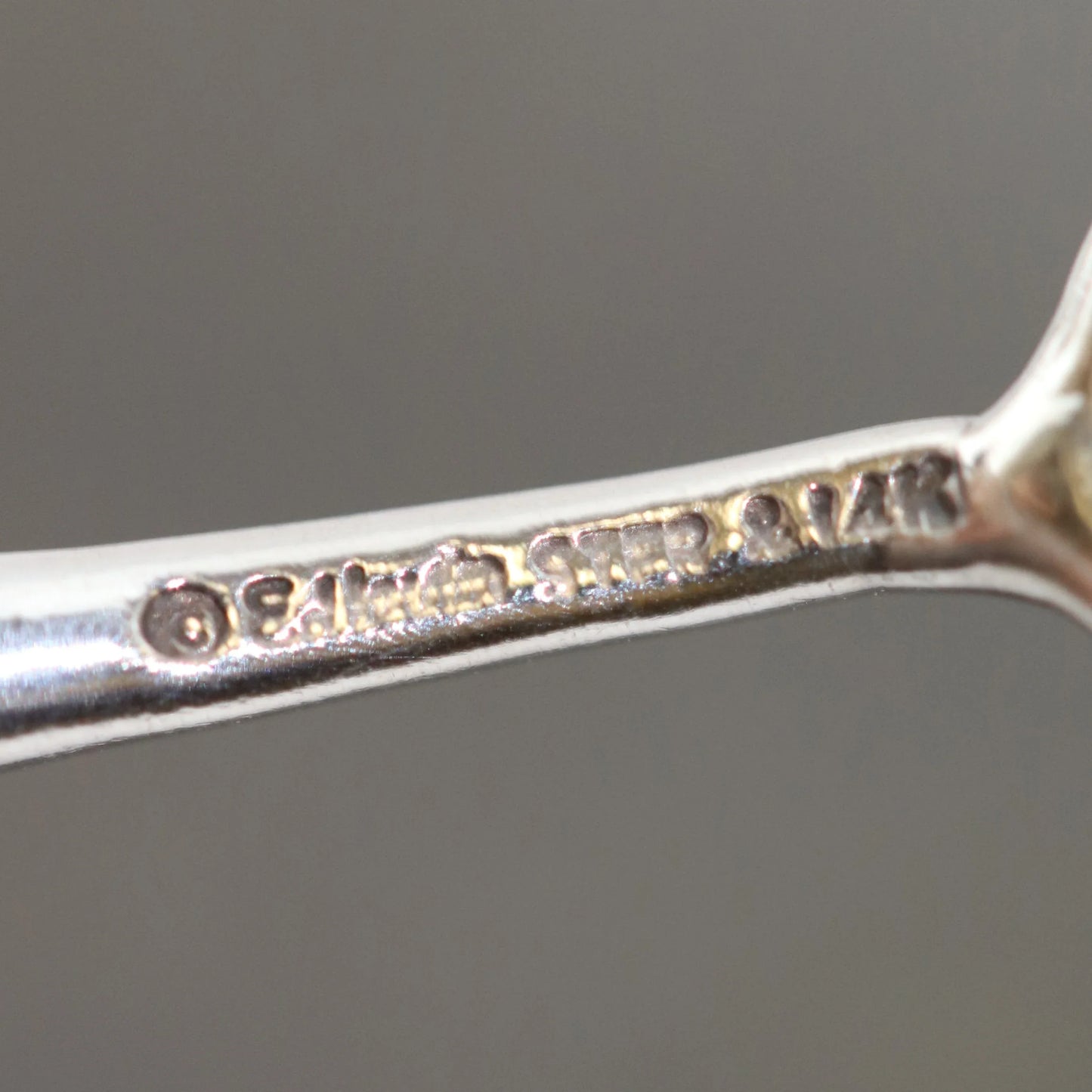 SOLD OUT: ED LEVIN 14K BALL AND SILVER BAR BRACELET - Carmel Fine Silver Jewelry