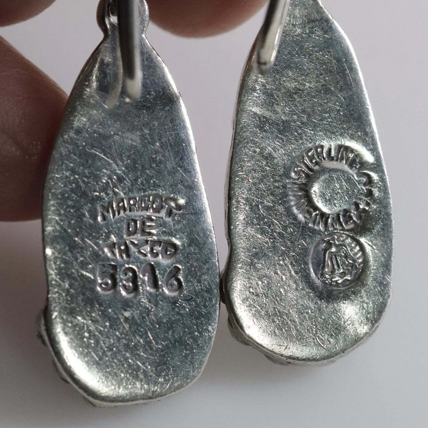 SOLD OUT: Margot de Taxco Bow and Berry Drop Earrings | Vintage Sterling Silver | Screwback Taxco Mexico - Carmel Fine Silver Jewelry