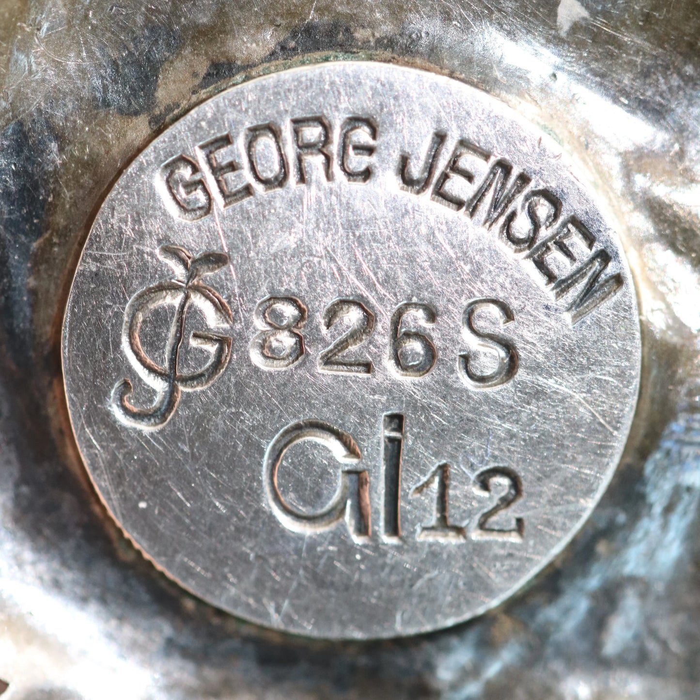 SOLD OUT: Rare Georg Jensen 826S Brooch 12 | Antique Sterling Silver | Carnelian Denmark - Carmel Fine Silver Jewelry