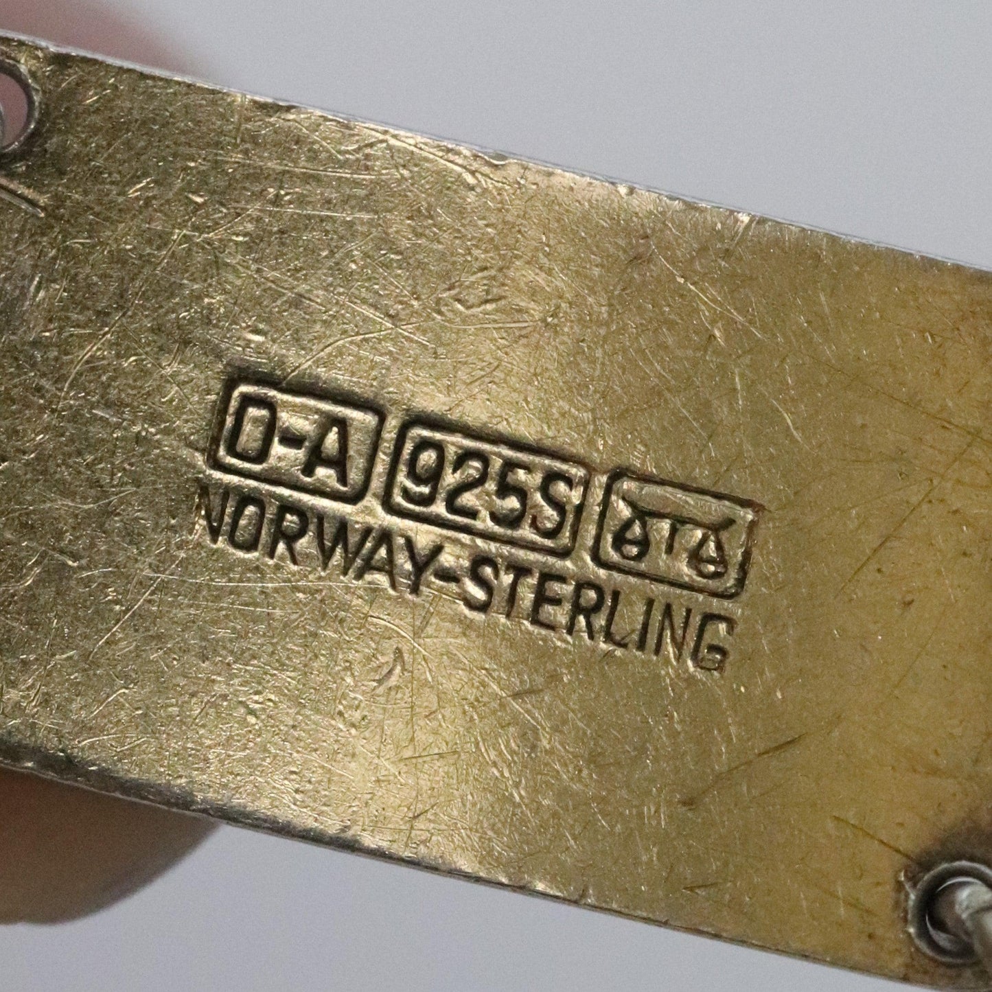 SOLD OUT: Vintage David Andersen Enamel Jewelry | Mid-Century Sky Blue Guilloche Floral Bracelet - Carmel FSJ