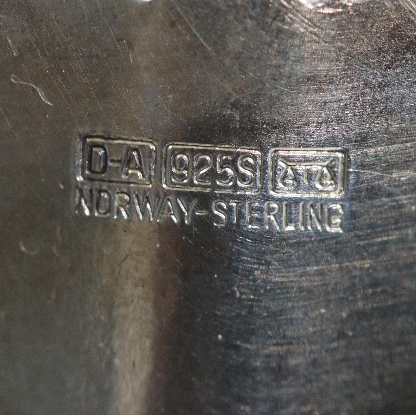 SOLD OUT: Vintage David Andersen Jewelry | Extra Large White Butterfly Guilloche Enamel Pin - Carmel FSJ