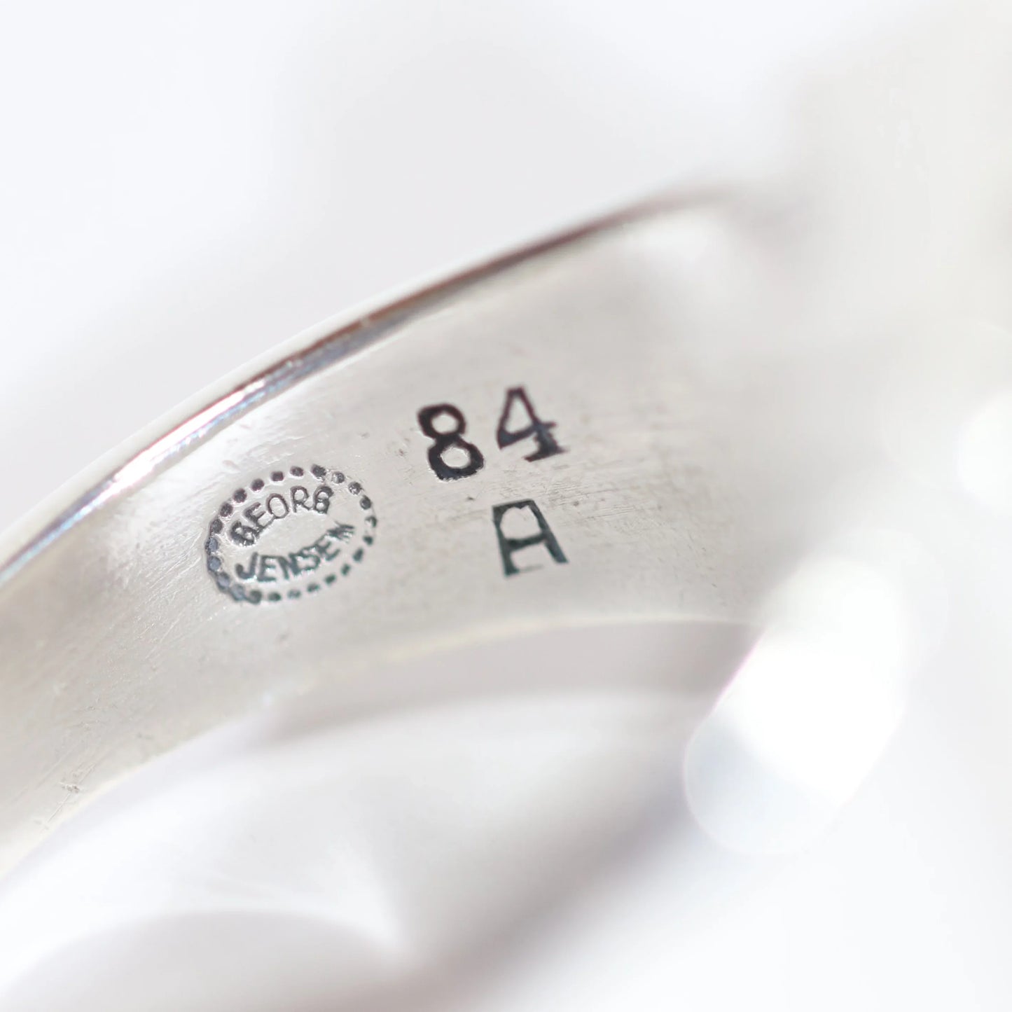 SOLD OUT: Vintage Georg Jensen Jewelry | Carnelian Cabochon Modernist Ring 84A Denmark (US 8 1/4) - Carmel Fine Silver Jewelry