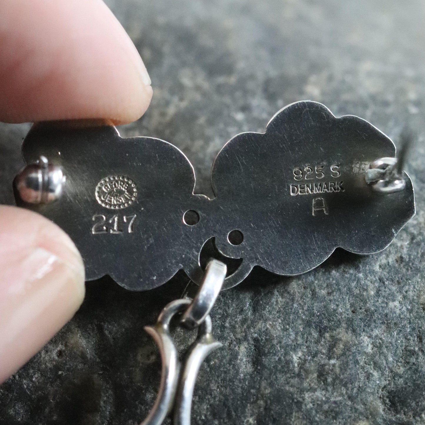 SOLD OUT: Vintage Georg Jensen Jewelry | Grape Bunch Brooch 217A Denmark - Carmel FSJ