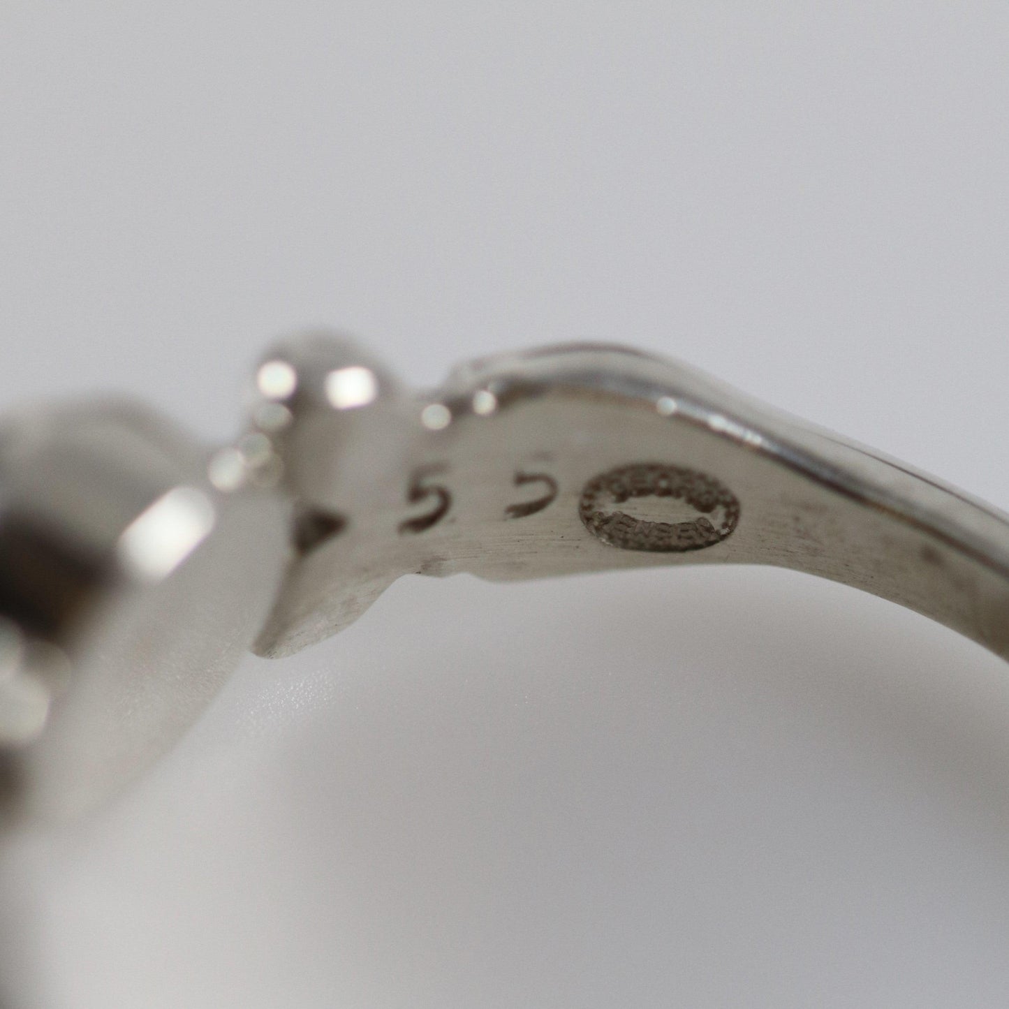 SOLD OUT: Vintage Georg Jensen Jewelry | Silver Cabochon Ring 55 - Carmel FSJ