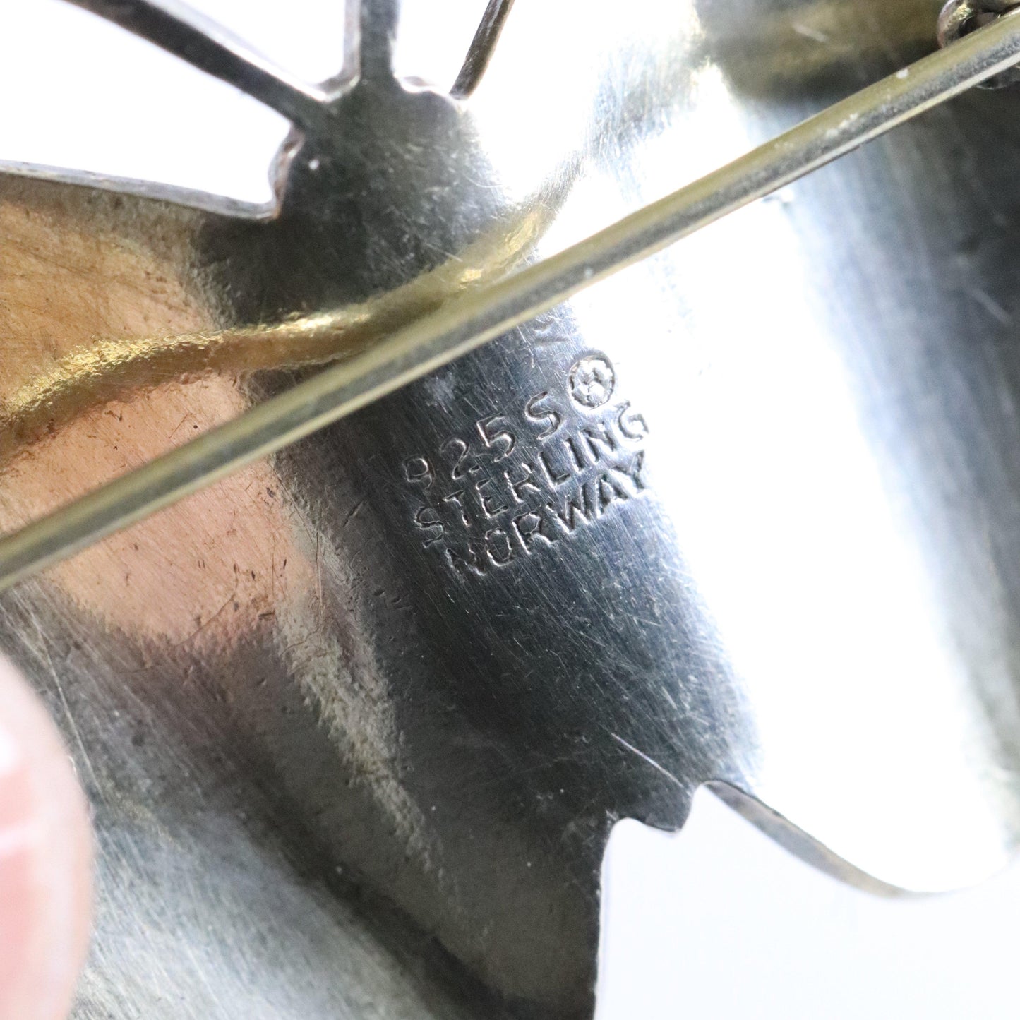 SOLD OUT: Vintage Ivar T Holth Enamel Vintage Silver Jewelry | White Enamel Butterfly Brooch - Carmel FSJ