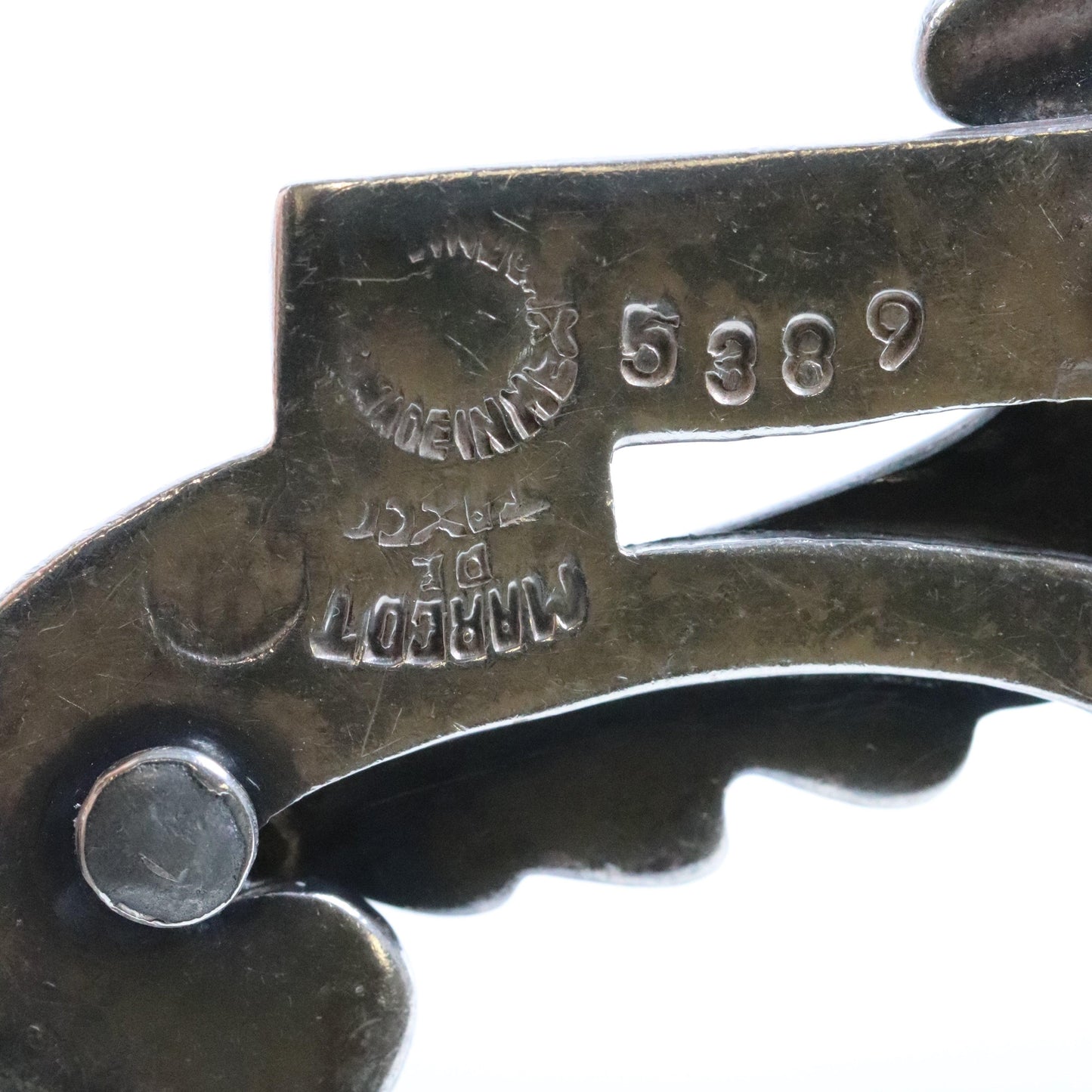 SOLD OUT: Vintage Margot de Taxco Silver Mexican Jewelry | Mid-Century Blue Confetti Enamel Necklace - Carmel FSJ