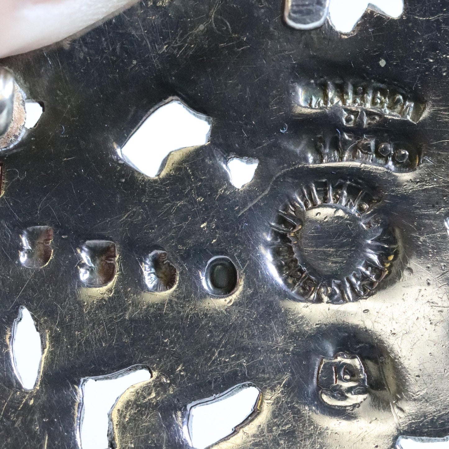 SOLD OUT: Vintage Margot de Taxco Silver Mexican Jewelry | Mid-Century Mauve Enamel Pendant/Brooch Necklace - Carmel FSJ