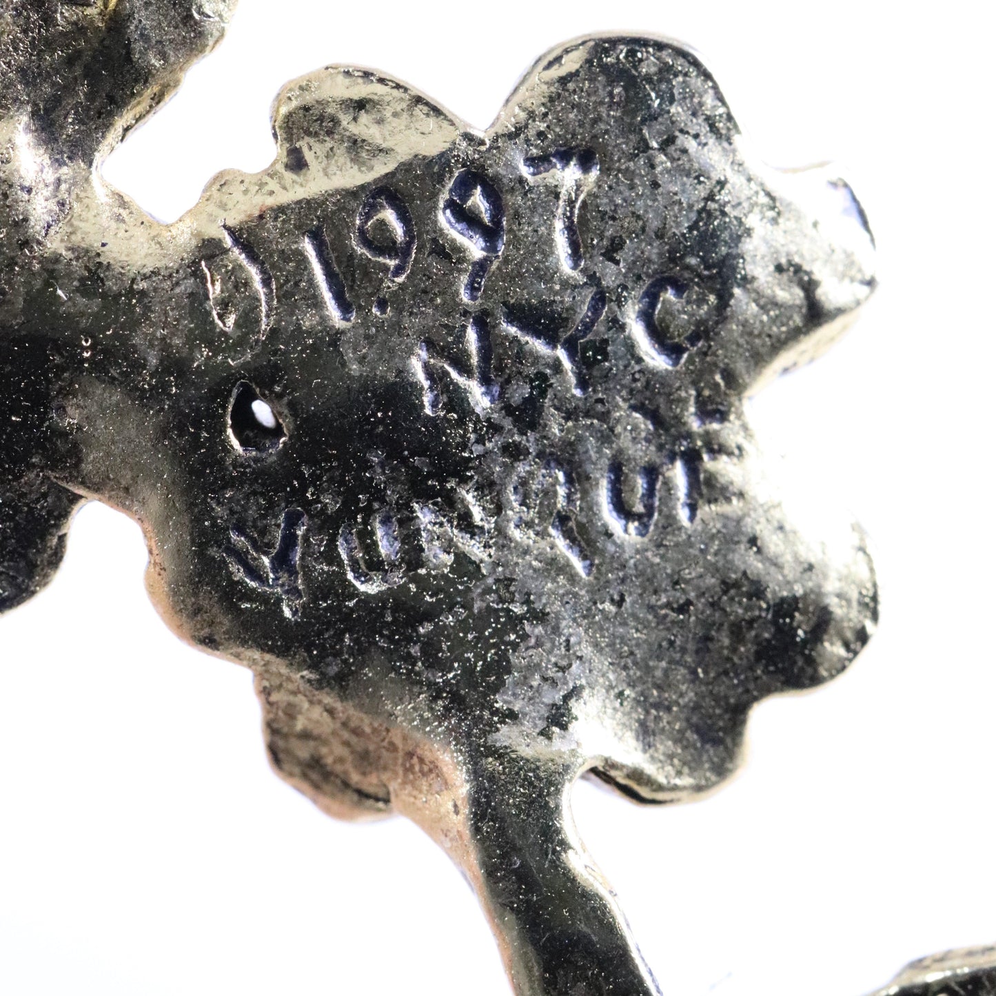 SOLD OUT: Vintage Peggy Yunque Jewelry | Gold Tone Dogwood Floral Brooch - Carmel FSJ