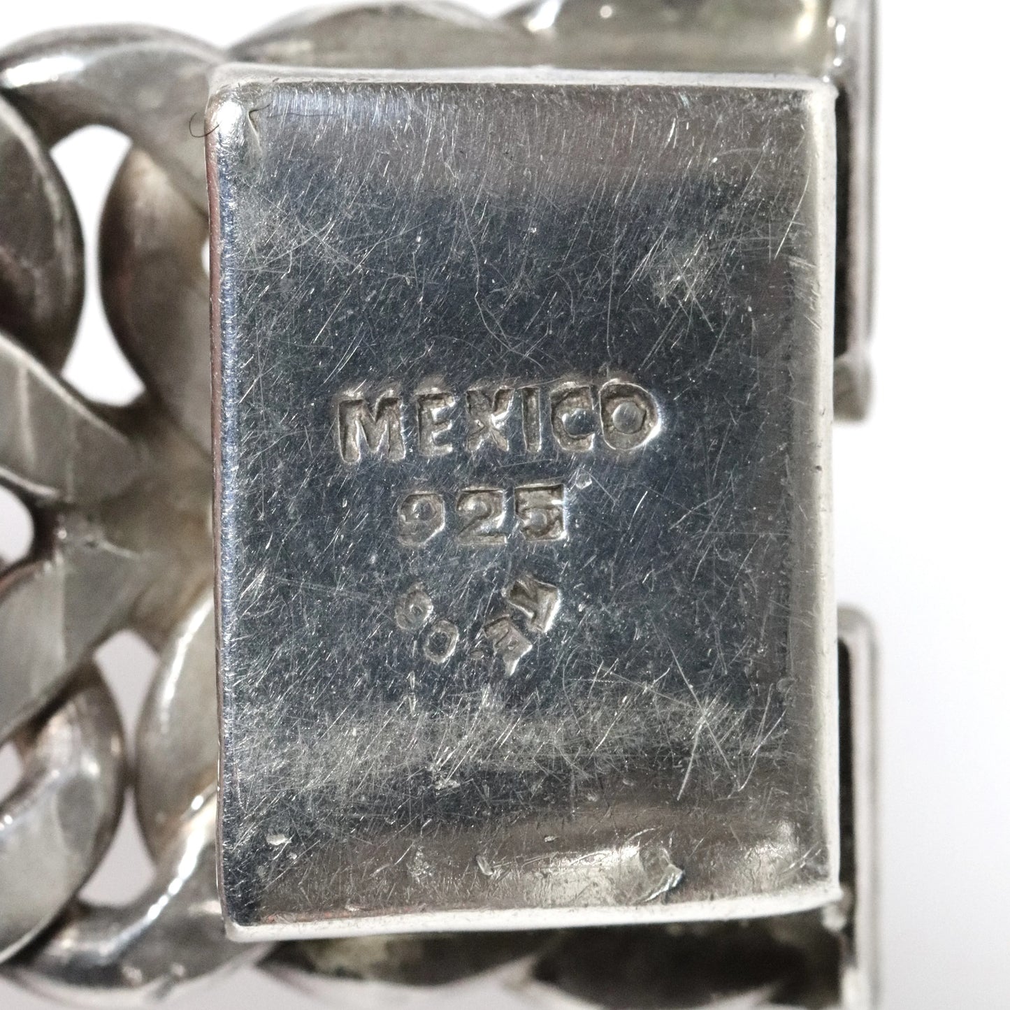 SOLD OUT: Vintage Rodolfo Espinoza Jewelry | Double Curb Bracelet REH TE-06 Mexico - Carmel Fine Silver Jewelry