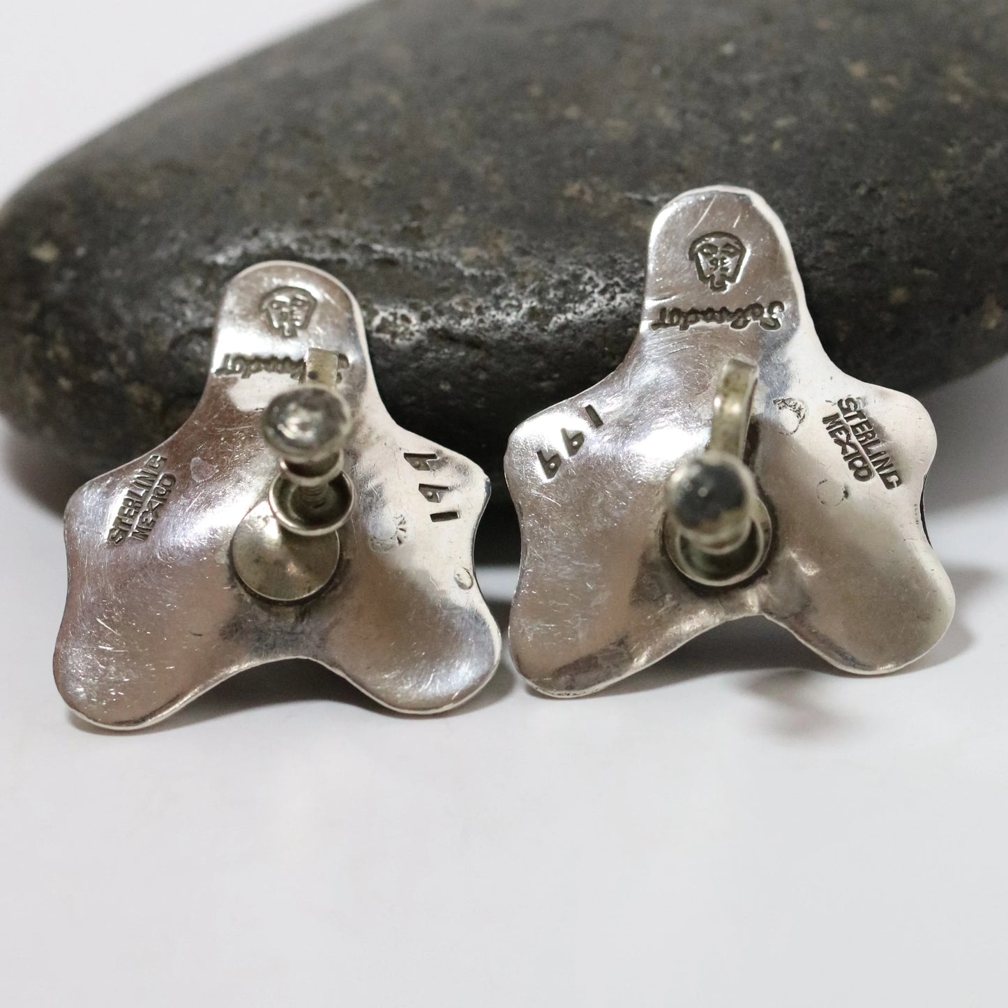 SOLD OUT: Vintage Salvador Teran Jewelry | Amoeba Screwback Earrings 199 Mexico - Carmel Fine Silver Jewelry