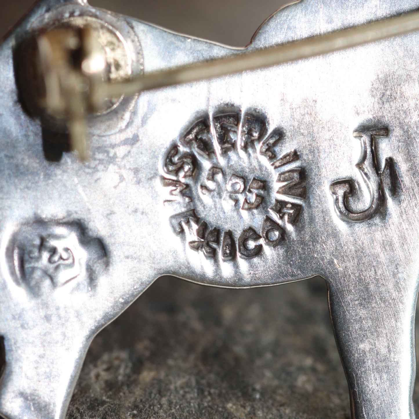 SOLD OUT: Vintage Taxco Silver Mexican Jewelry | Jeronimo Fuentas Enamel Donkey Brooch - Carmel FSJ