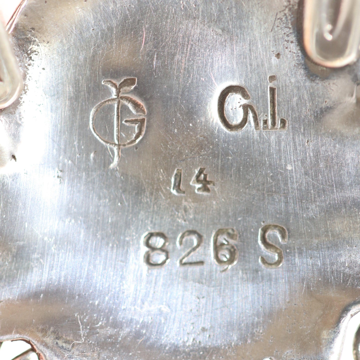 STOCK -- Antique Georg Jensen Jewelry | Early Lapis Lazuli Art Nouveau Brooch 14 - Carmel FSJ