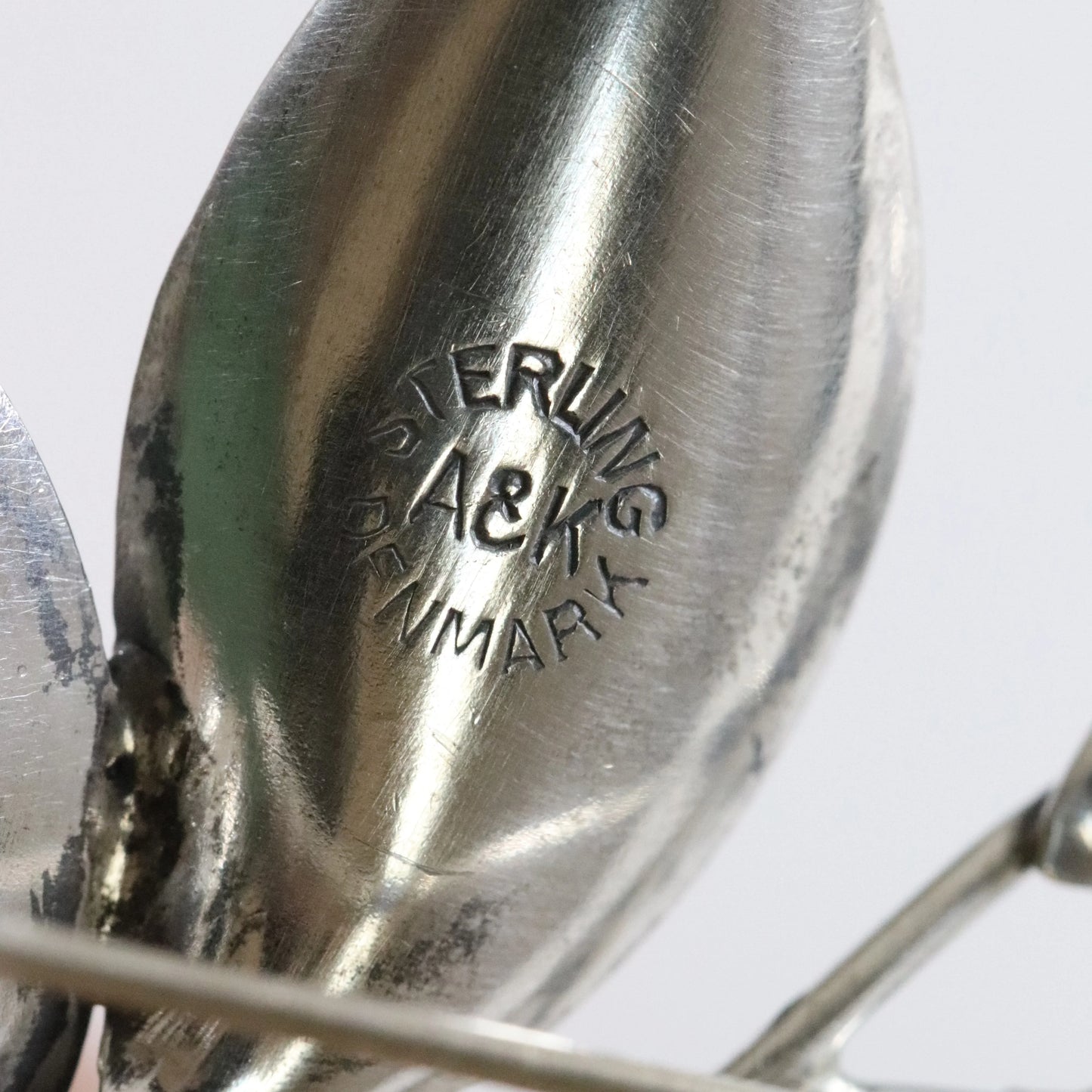 Vintage Aarre & Krogh Danish Jewelry | Modernist Six Calla Lily Brooch - Carmel Fine Silver Jewelry