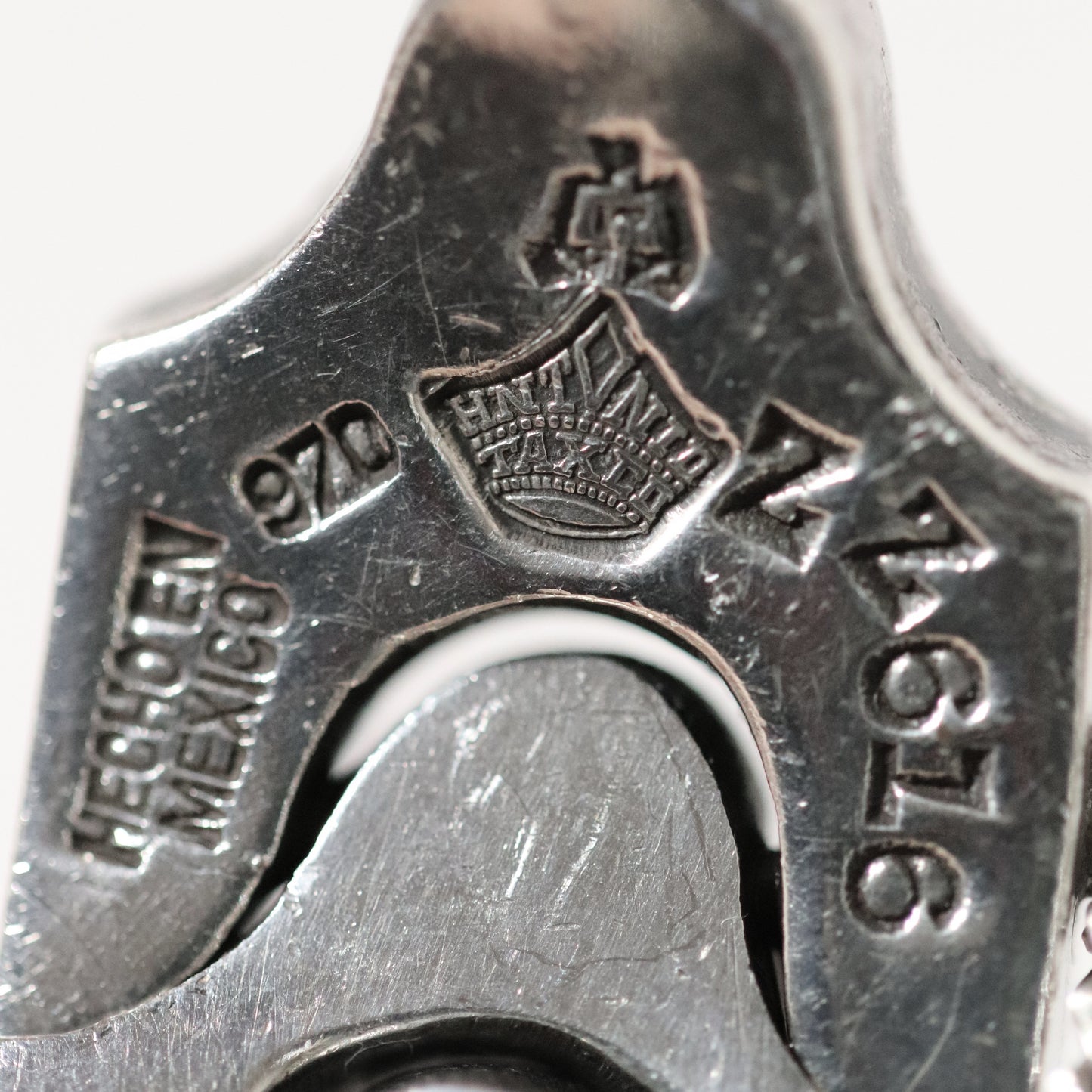 Vintage Antonio Pineda Jewelry | Heavy Solid Modernist Link Bracelet Taxco - Carmel Fine Silver Jewelry