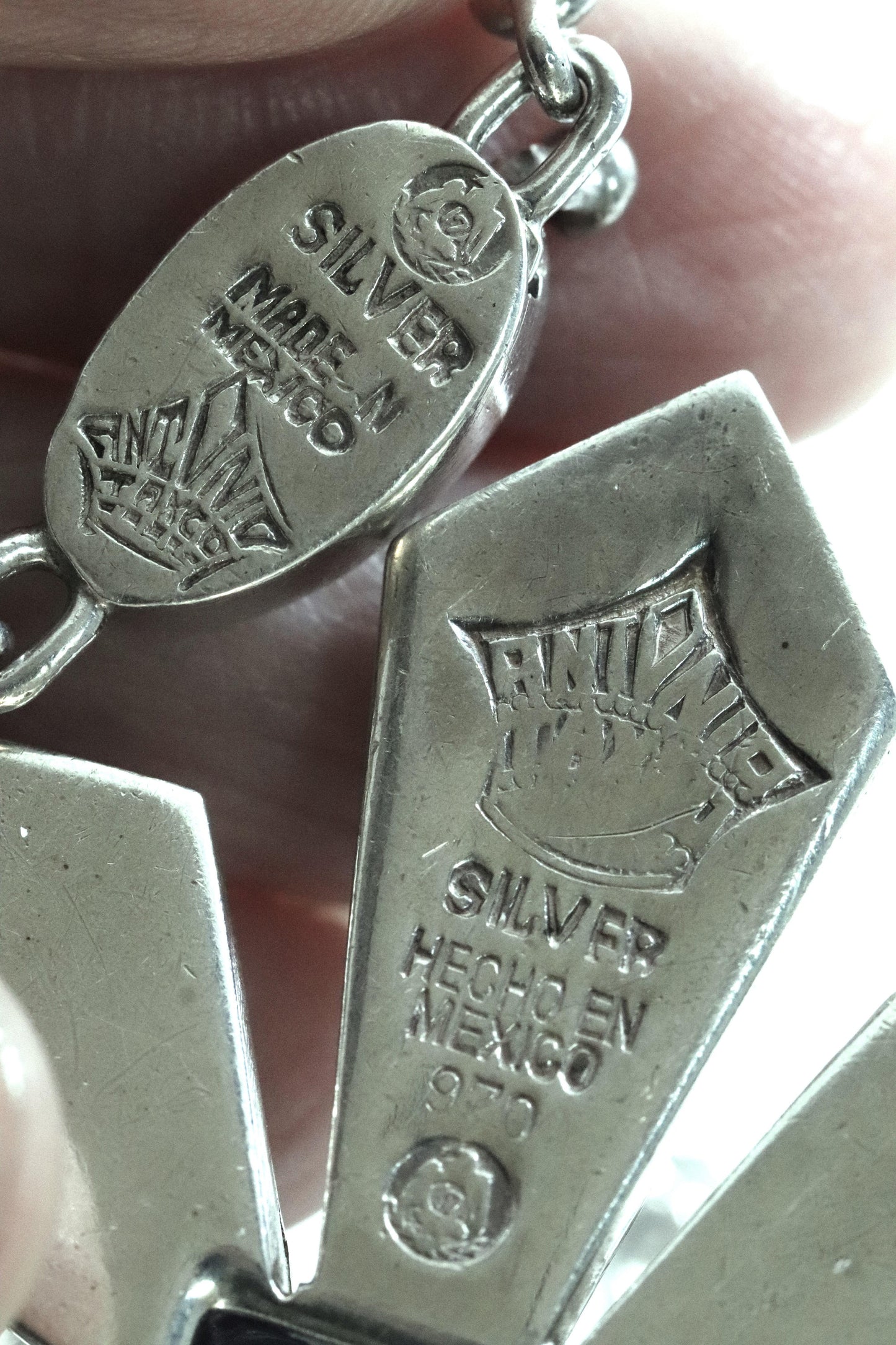 Vintage Antonio Pineda Taxco Silver Mexican Jewelry | Large Sapphire Star Statement Necklace - Carmel FSJ