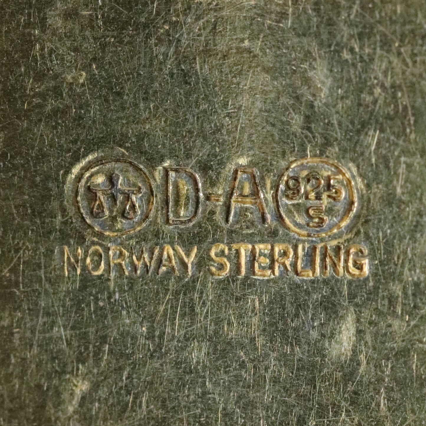 Vintage David Andersen Jewelry | Green Guilloché Enamel Link Bracelet Norway - Carmel FSJ