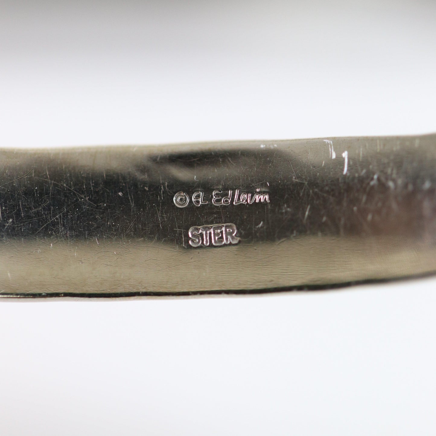 Vintage Ed Levin Silver Jewelry | Grand Signature Slider Bracelet - Carmel FSJ