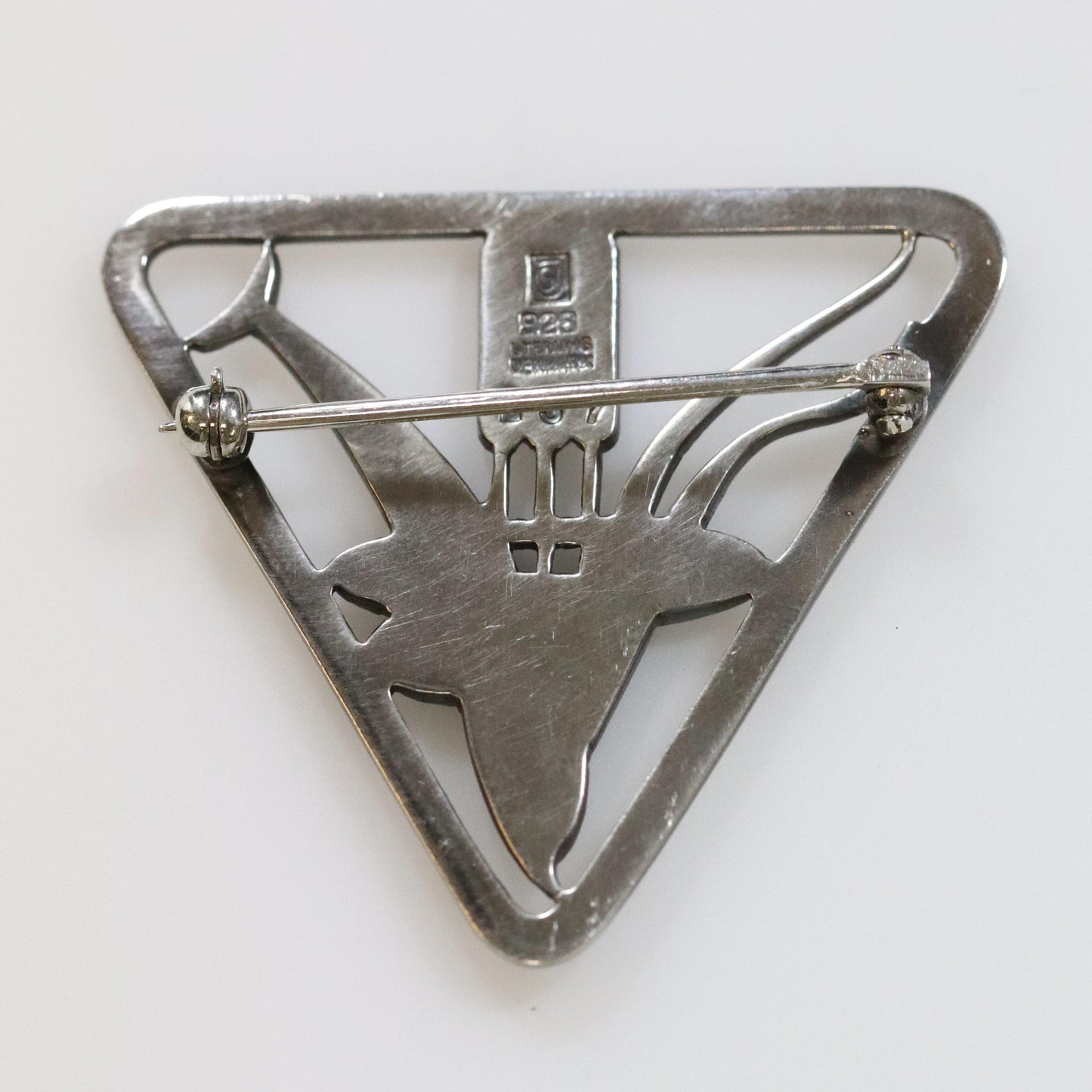Vintage Georg Jensen Jewelry | Arno Malinowski Designed Dolphin Brooch 257 - Carmel Fine Silver Jewelry
