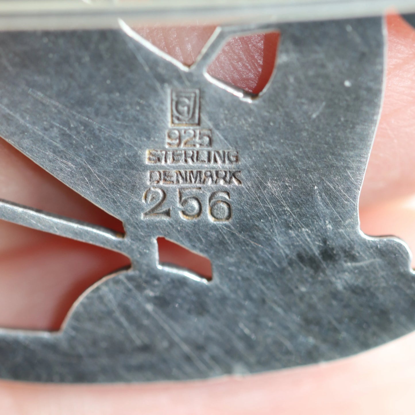 Vintage Georg Jensen Jewelry | Arno Malinowski Kneeling Deer Brooch 256 - Carmel Fine Silver Jewelry