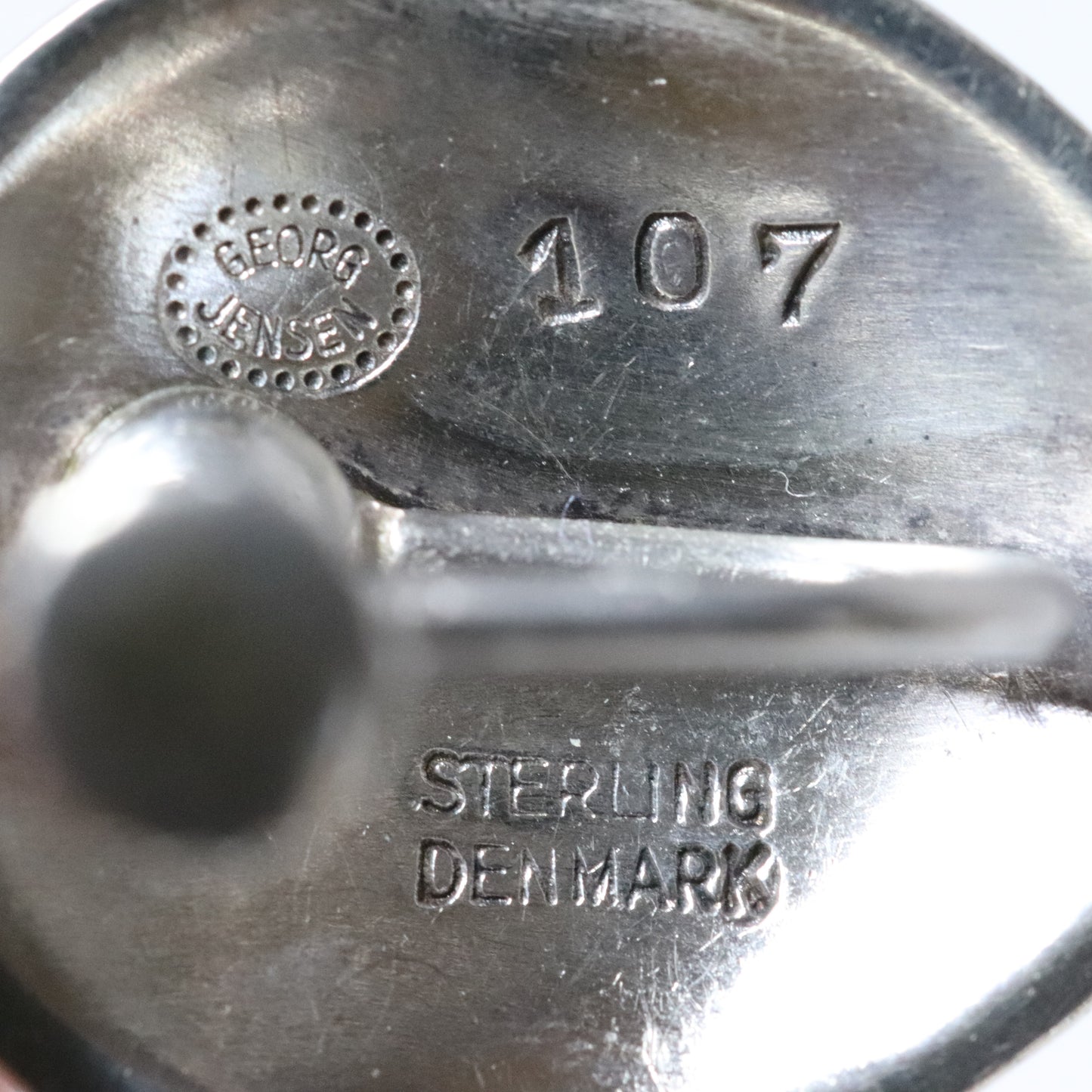 Vintage Georg Jensen Jewelry | Arno Malinowski Shell Earrings 107 Denmark - Carmel FSJ