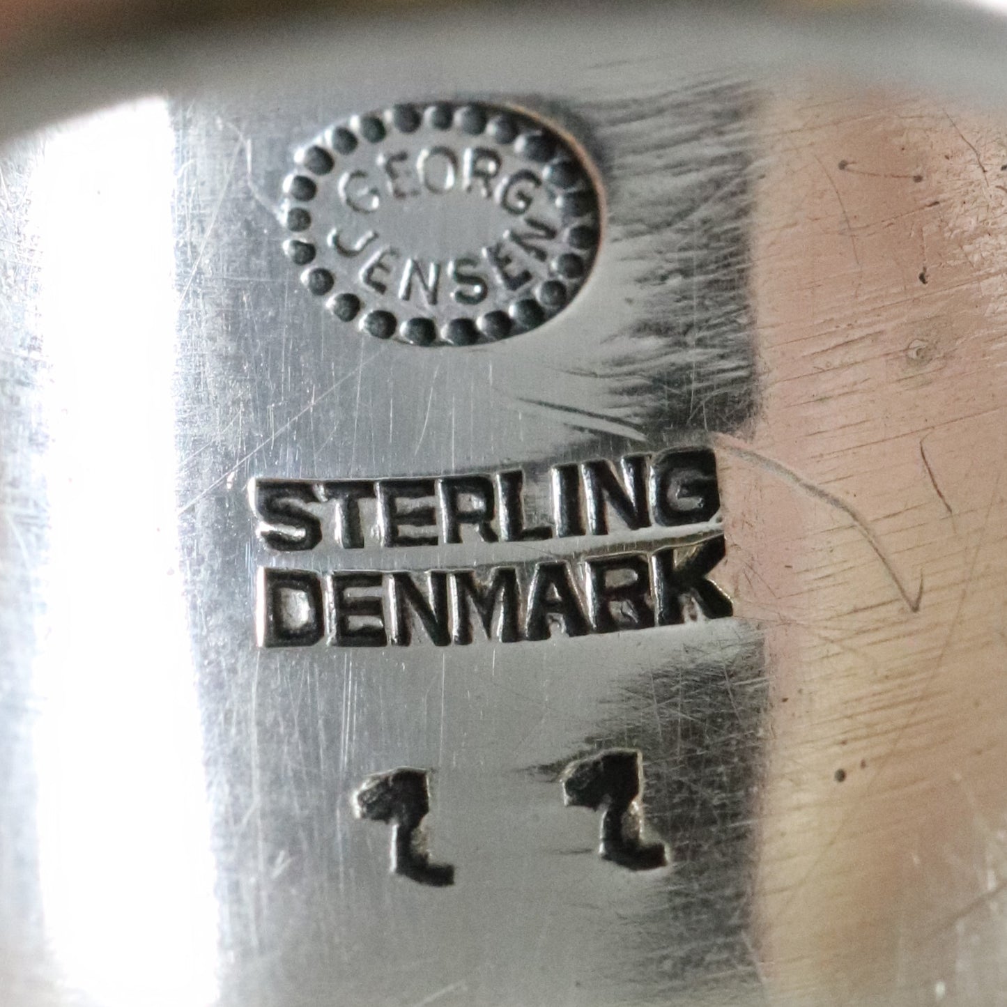 Vintage Georg Jensen Jewelry | Art Nouveau Chrysoprase Ring 11 (US Size 7 3/4) - Carmel FSJ