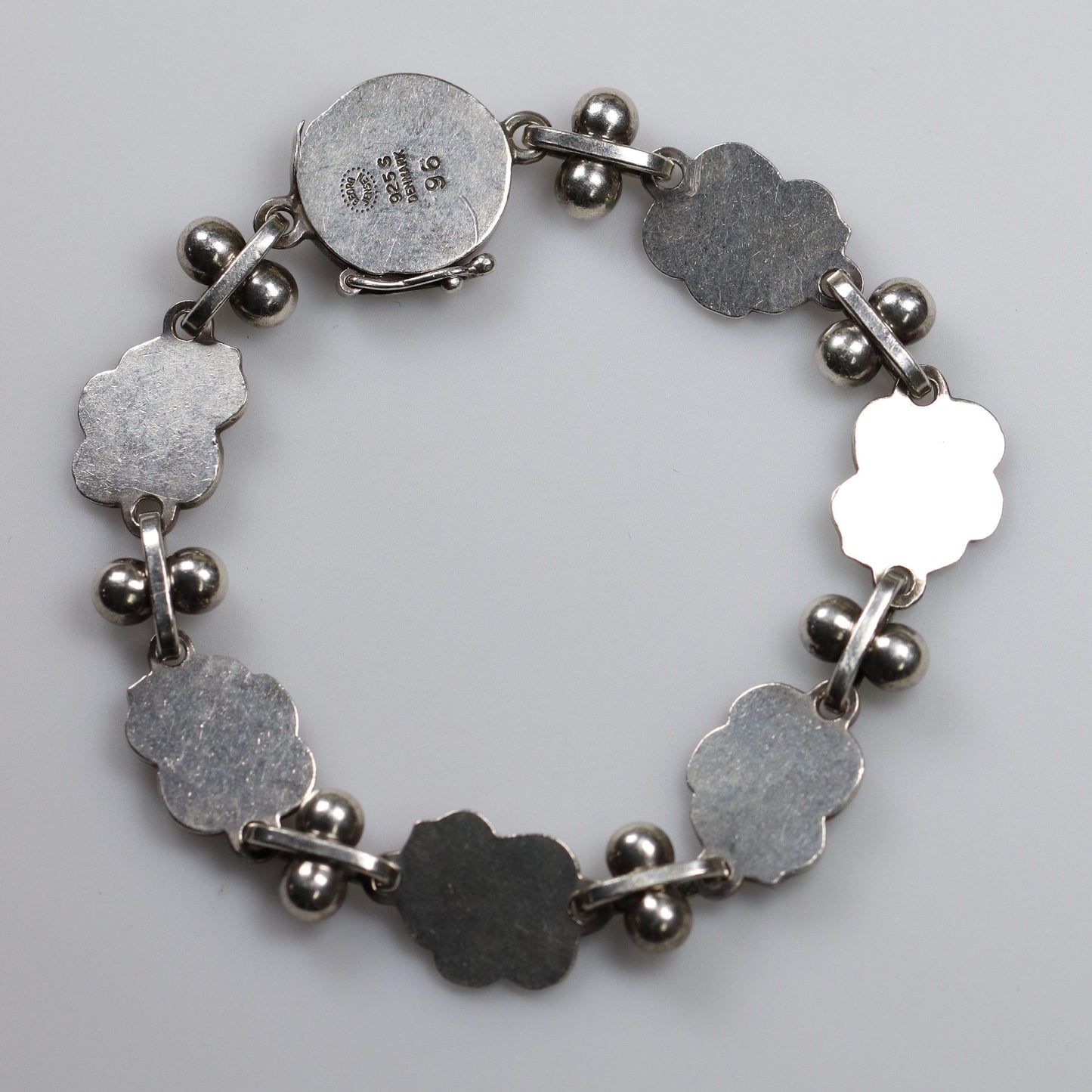 Vintage Georg Jensen Jewelry | Art Nouveau Grape Leaf Bracelet 96 - Carmel FSJ