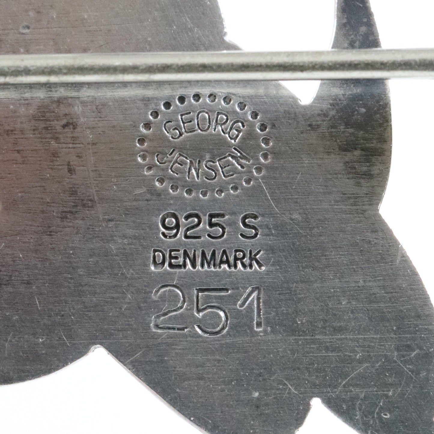 Vintage Georg Jensen Jewelry | Dual Dolphin and Ivy Brooch 251 - Carmel FSJ