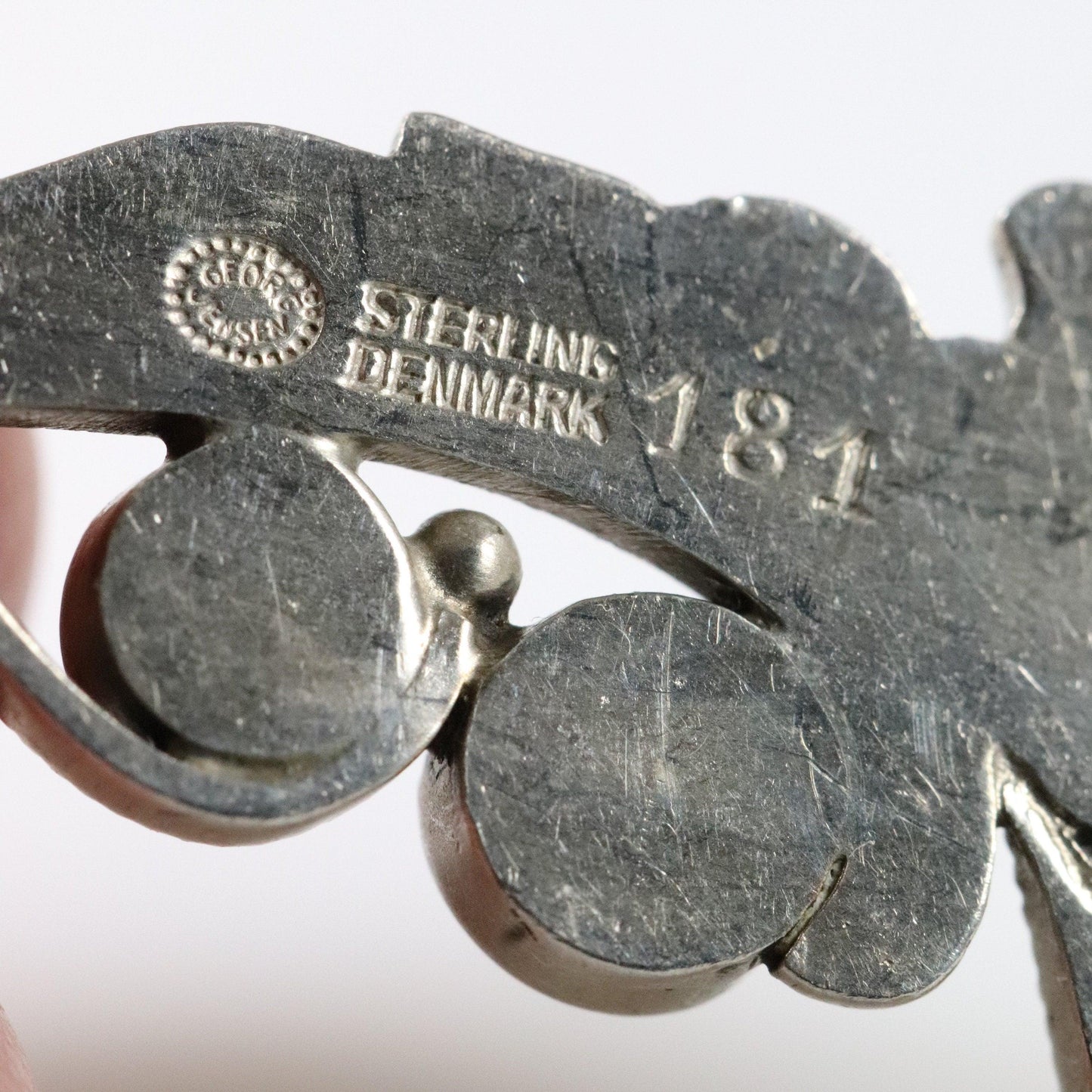 Vintage Georg Jensen Jewelry | Foliat Art Nouveau Brooch 181 - Carmel FSJ