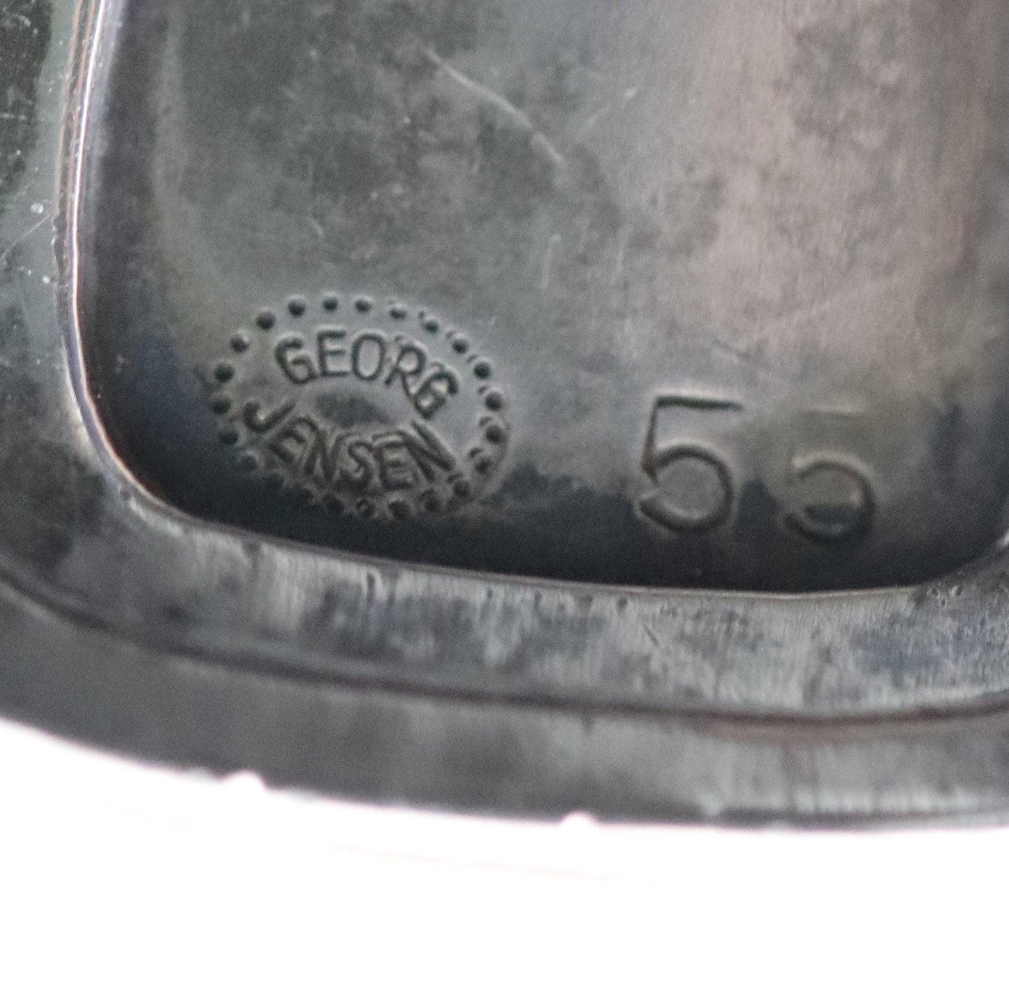 Vintage Georg Jensen Jewelry | Harald Nielsen Designed Art Deco Cuff 55 - Carmel FSJ