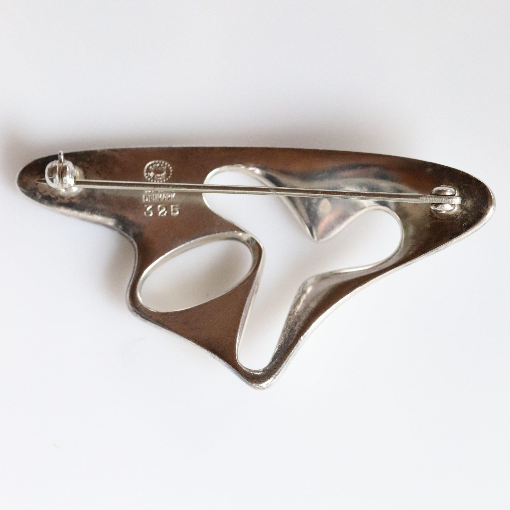 Vintage Georg Jensen Jewelry | Henning Koppel Modernist Abstract Brooch 325 - Carmel Fine Silver Jewelry
