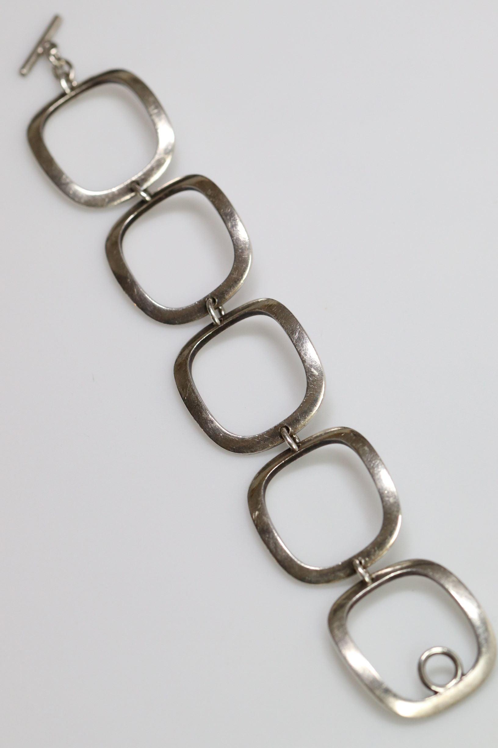 Vintage Georg Jensen Jewelry | Inga Britt Dahlquist Modernist Estate Bracelet 192B - Carmel Fine Silver Jewelry