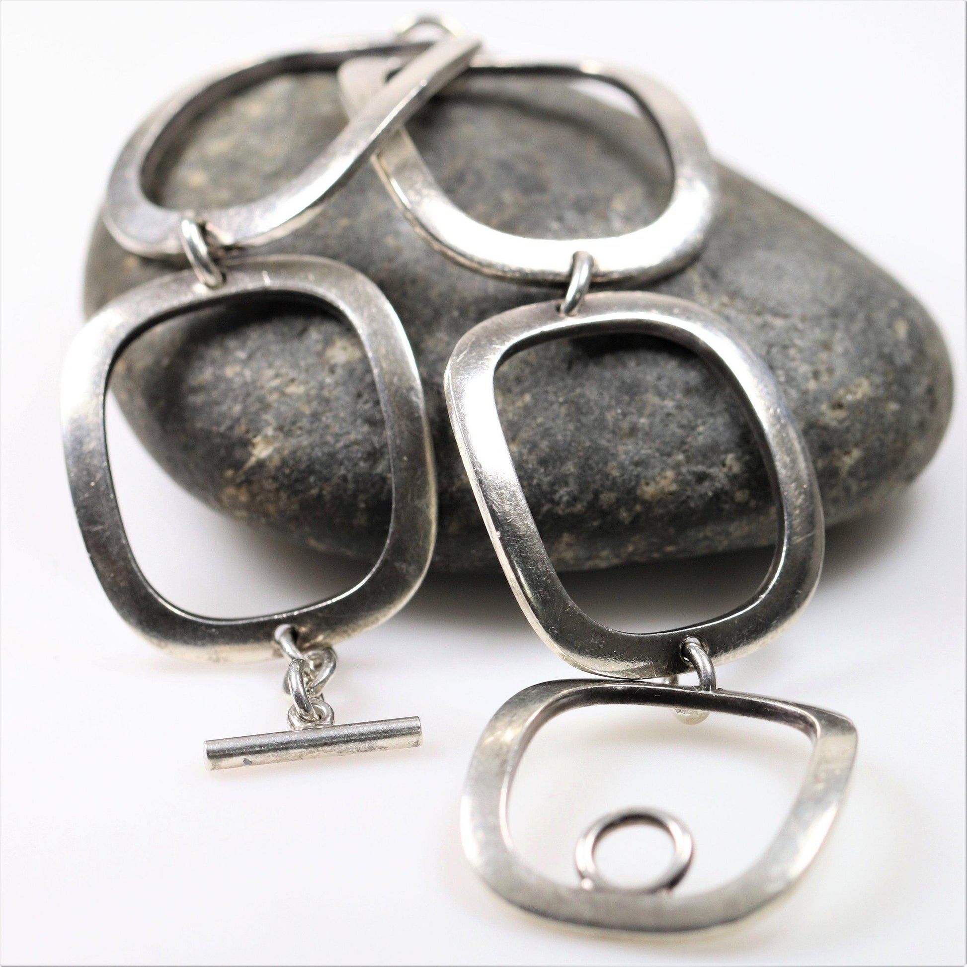 Vintage Georg Jensen Jewelry | Inga Britt Dahlquist Modernist Estate Bracelet 192B - Carmel Fine Silver Jewelry