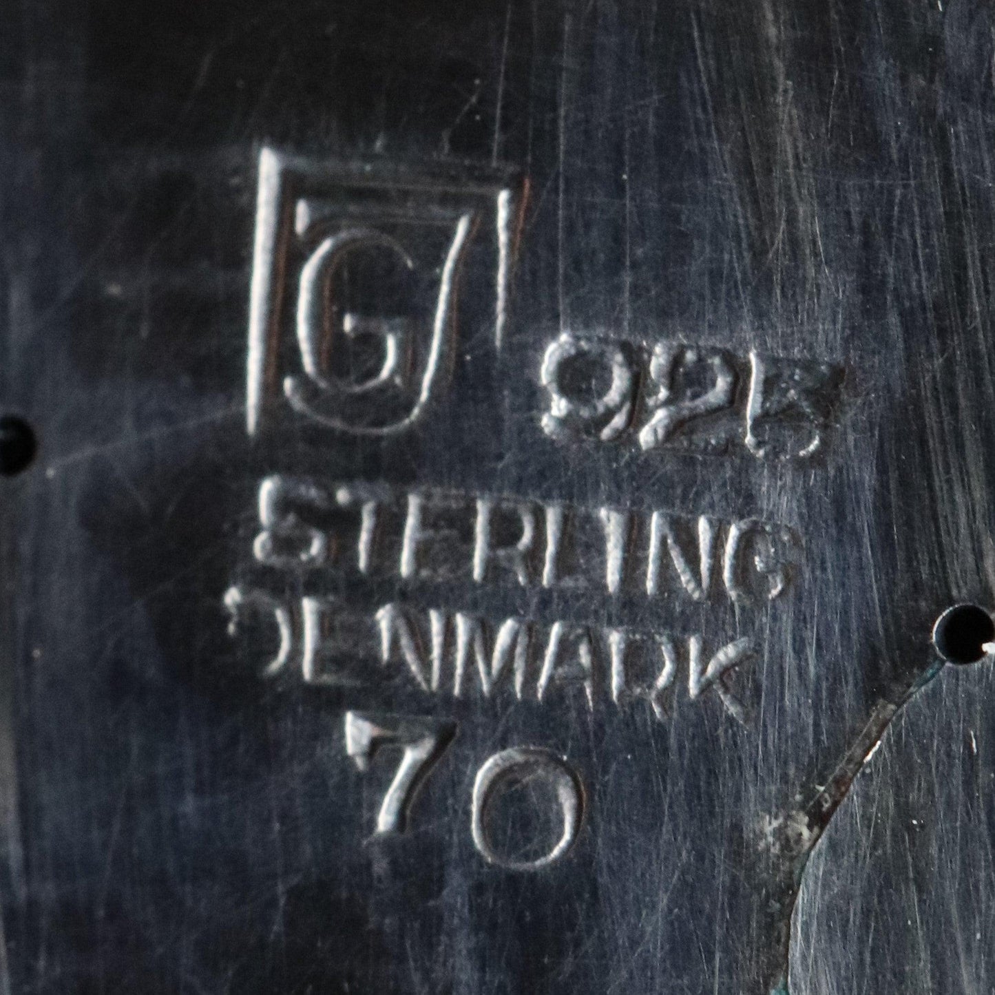 Vintage Georg Jensen Jewelry | Large Green Chrysoprase Dove Brooch 70 Denmark - Carmel FSJ