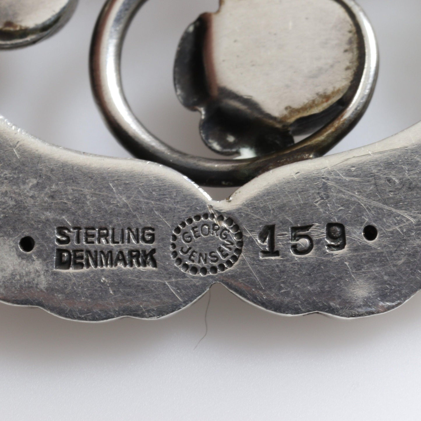 Vintage Georg Jensen Jewelry | Moonlight Blossom Art Nouveau Brooch 159 - Carmel FSJ