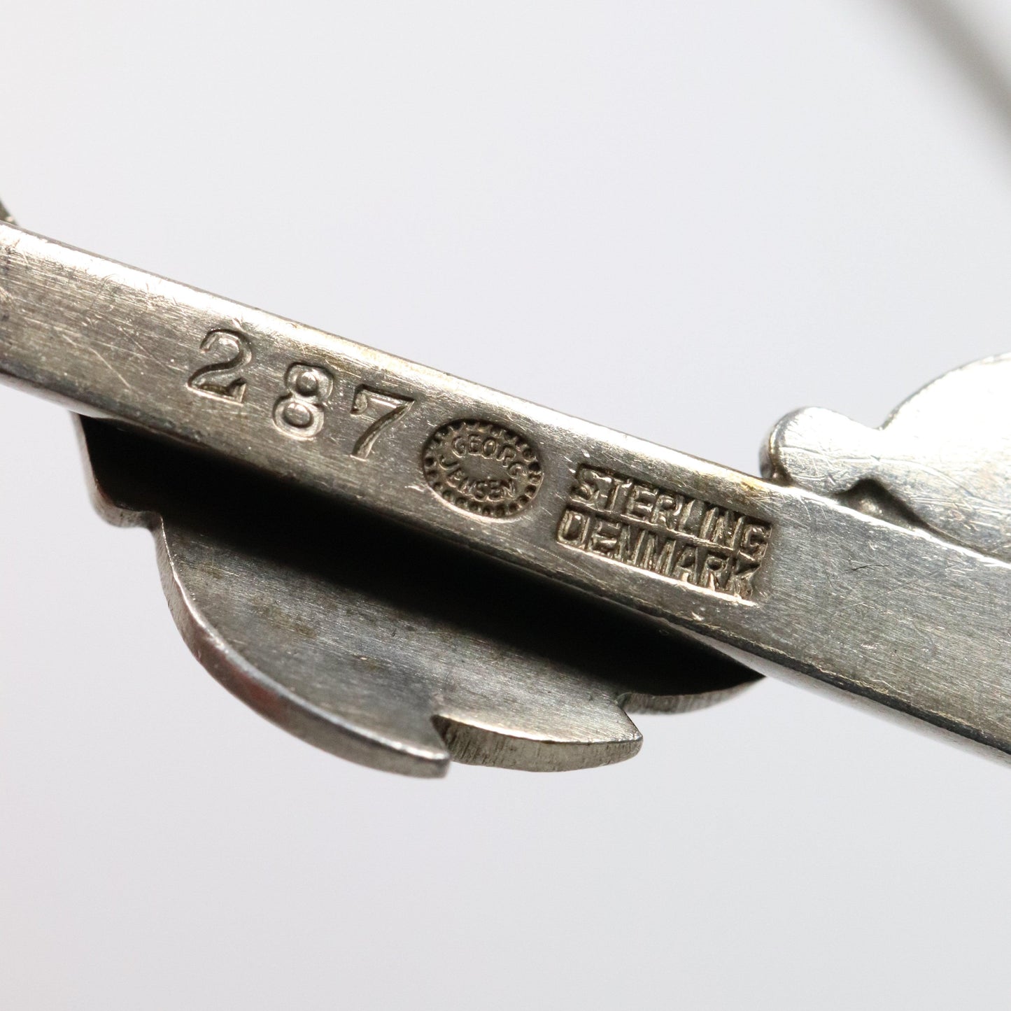 Vintage Georg Jensen Jewelry | Rare Georg Jensen Staff Brooch 287 - Carmel FSJ