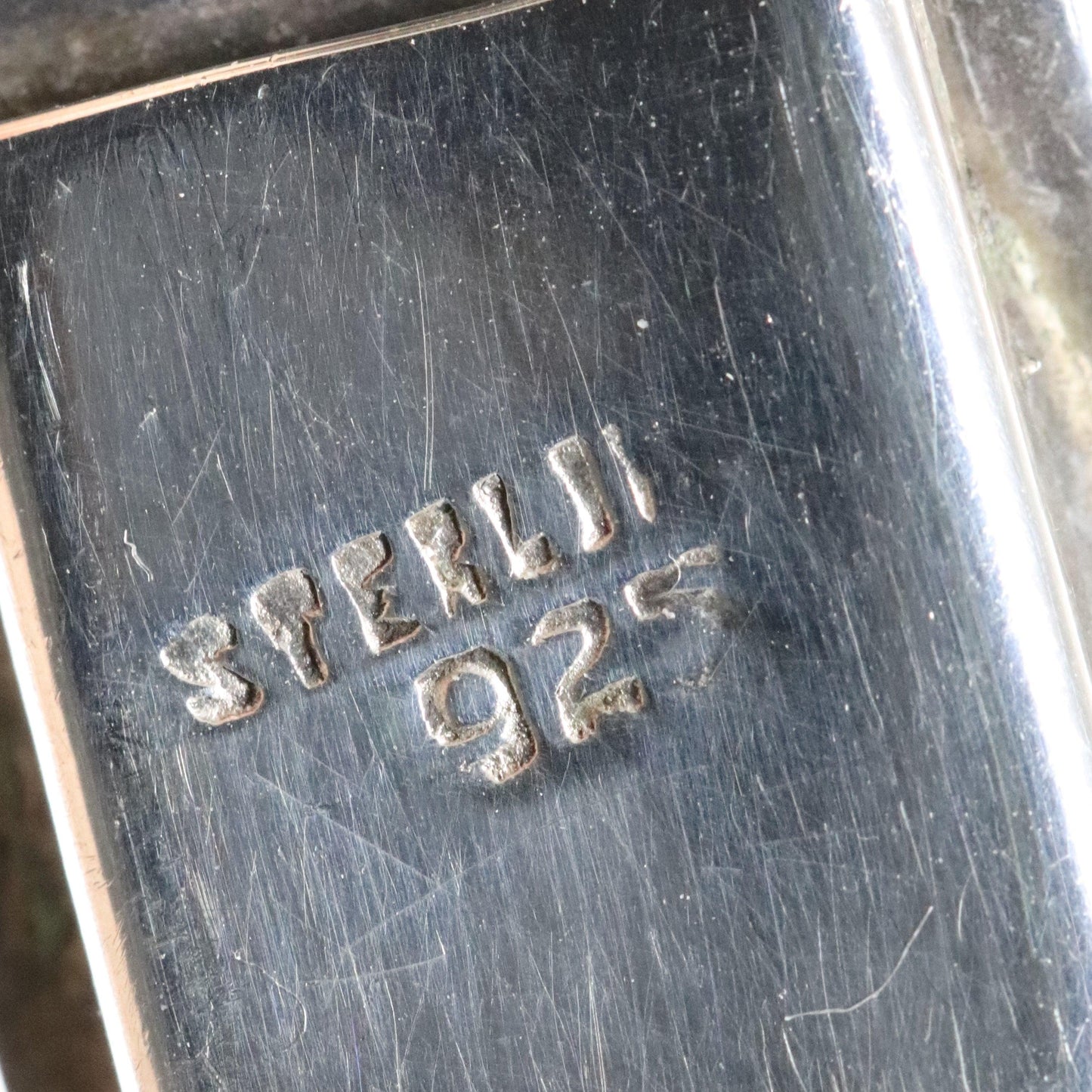 Vintage Handcrafted Silver Jewelry | Etched Sterling Silver Bangle - Carmel FSJ