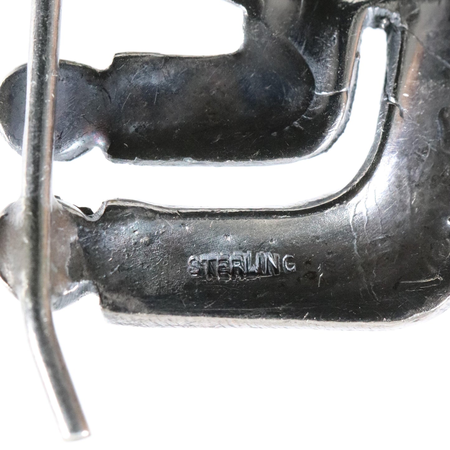 Vintage Handcrafted Silver Jewelry | Flute Player Estate Brooch - Carmel FSJ