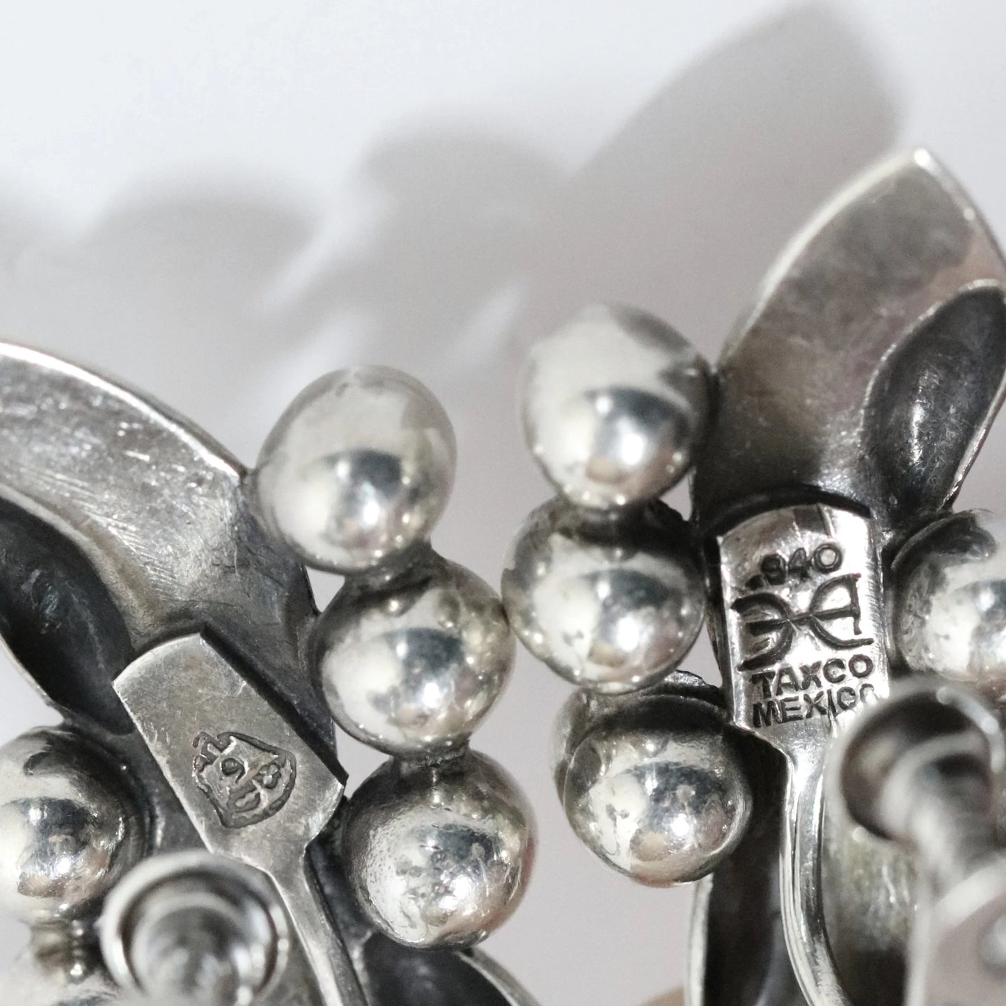 Vintage Hector Aguilar Jewelry | Ribbon and Bead Earrings Mexico